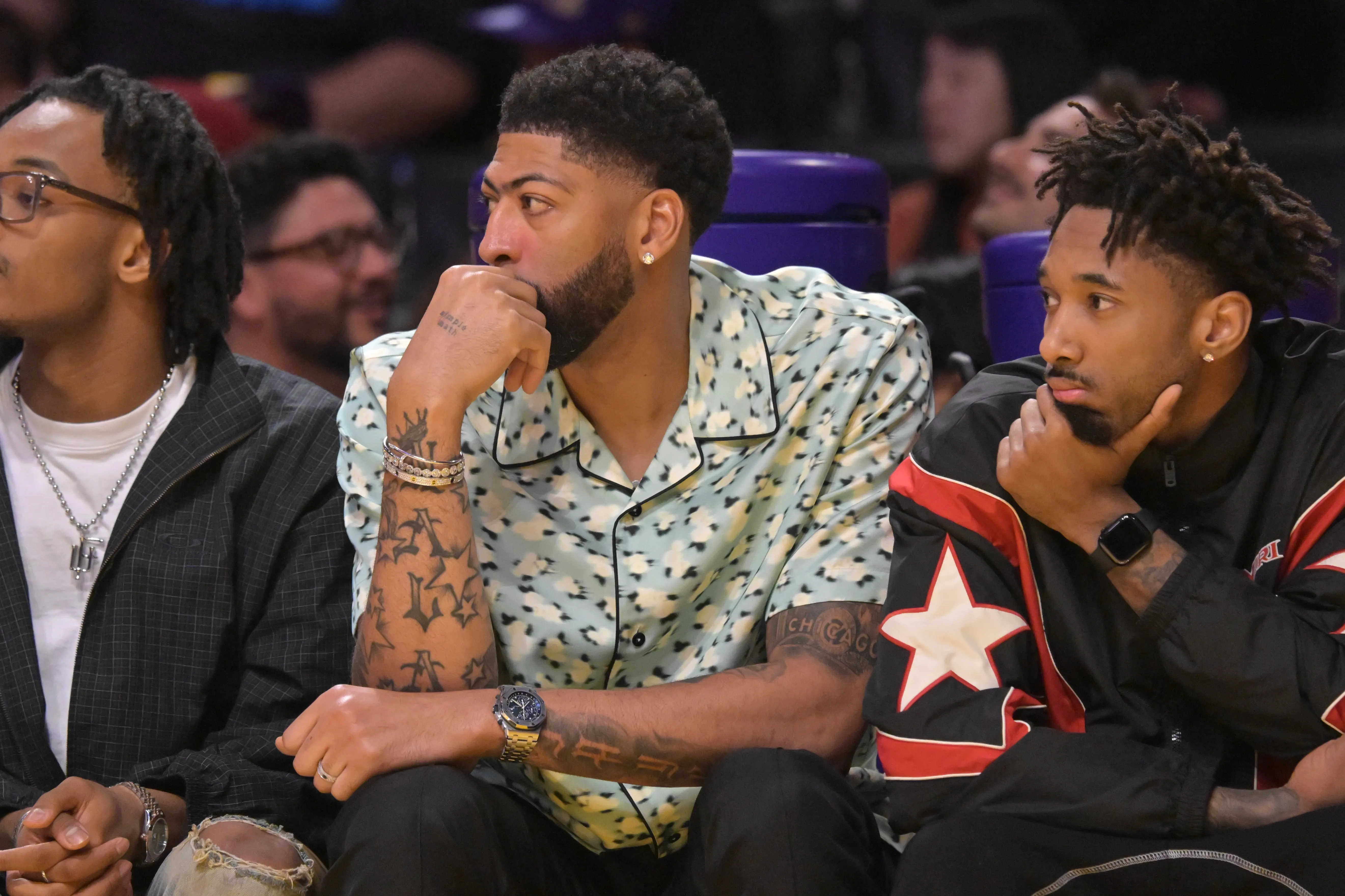 Rui Hachimura Left Stunned After Spotting Anthony Davis on the Wrong Bench