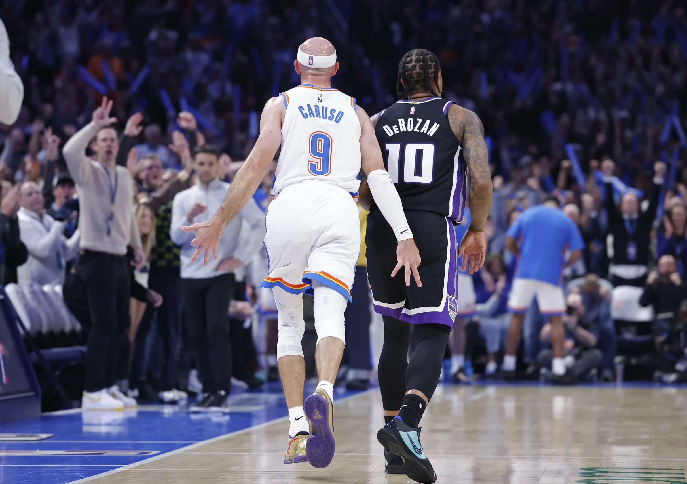 Short-Handed Thunder Stay Perfect, Rally Past Kings for Fifth Straight Win