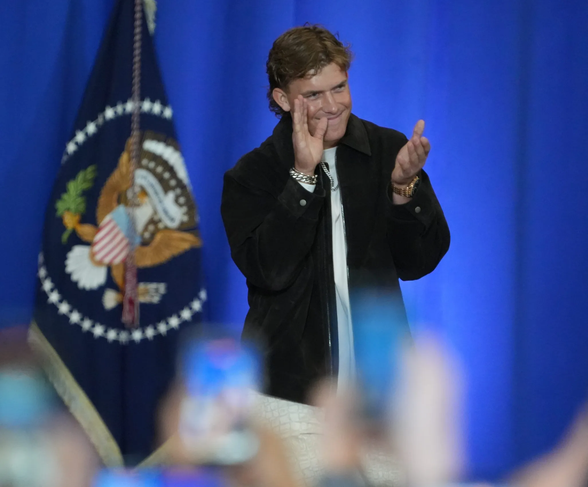 Giants QB Jaxson Dart Introduces Donald Trump at NY Rally Sparks Debate