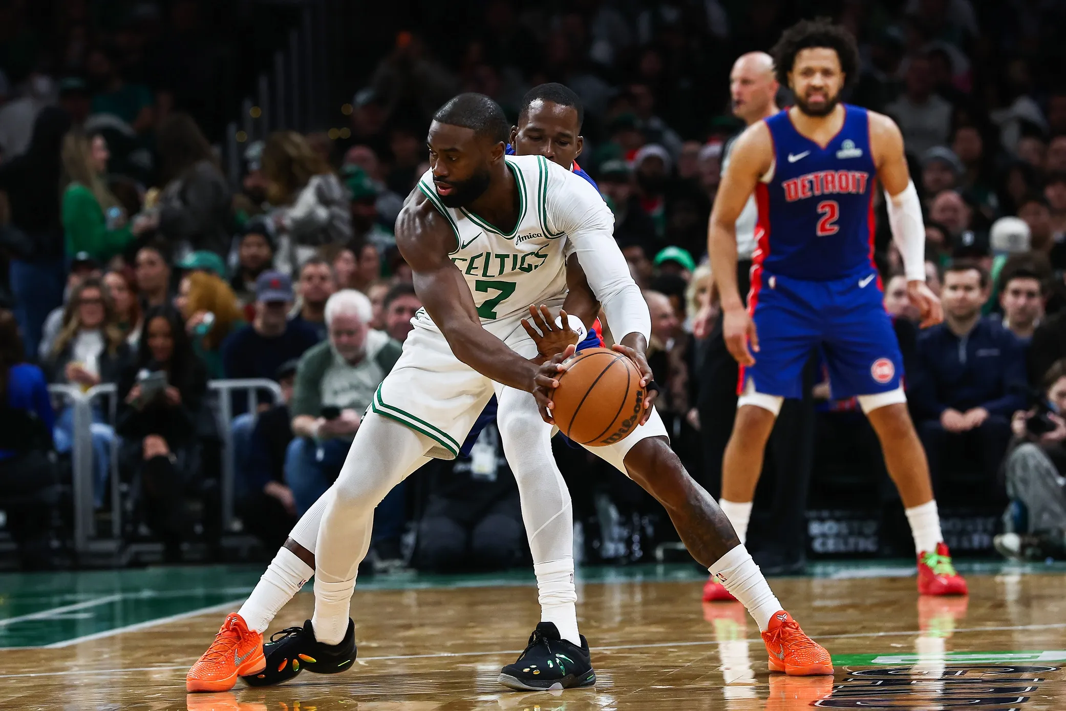 Physical Pistons Outmuscle Celtics as Brown, Stewart Clash in Boston
