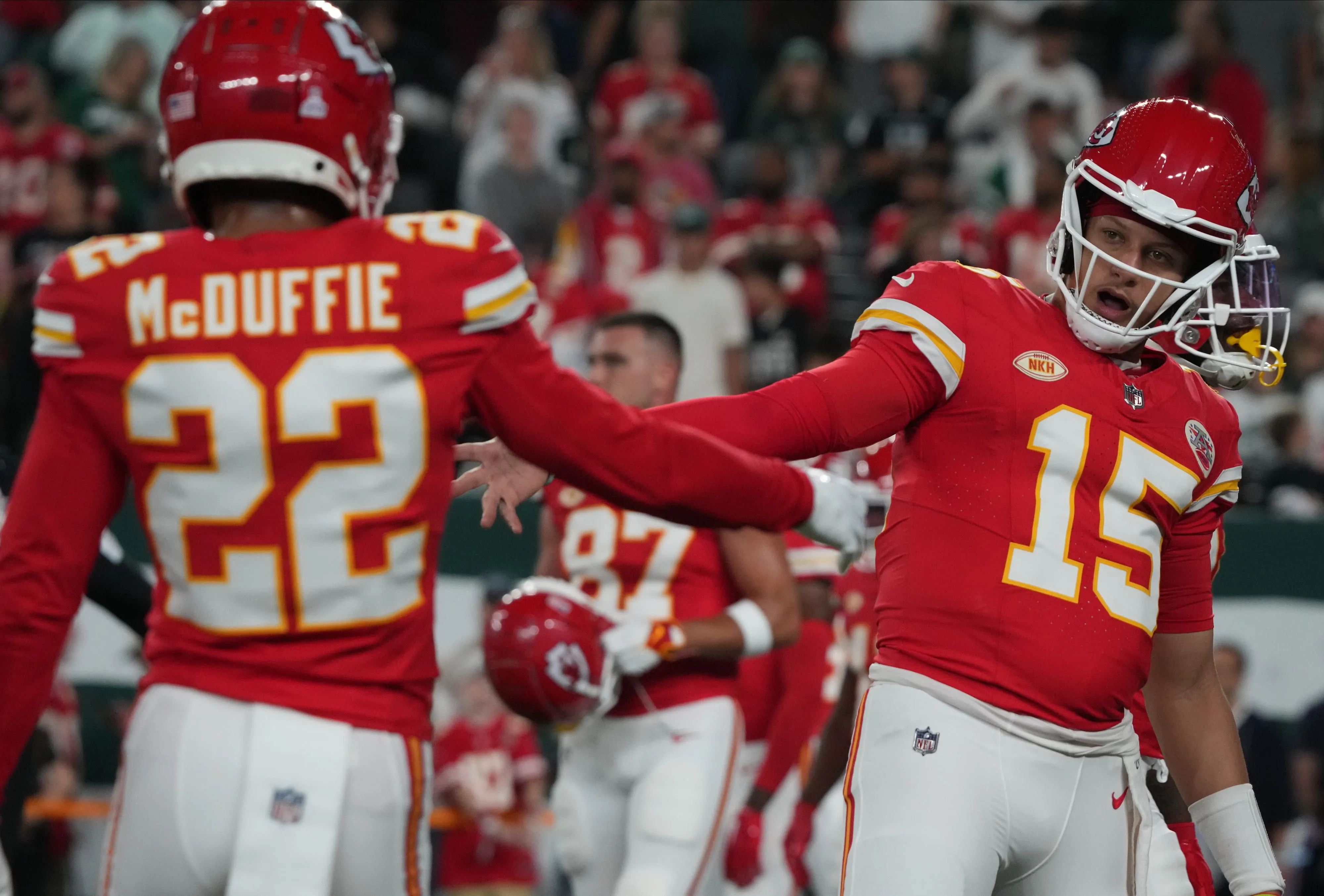 Patrick Mahomes’ Reaction to Trent McDuffie Trade Says It All
