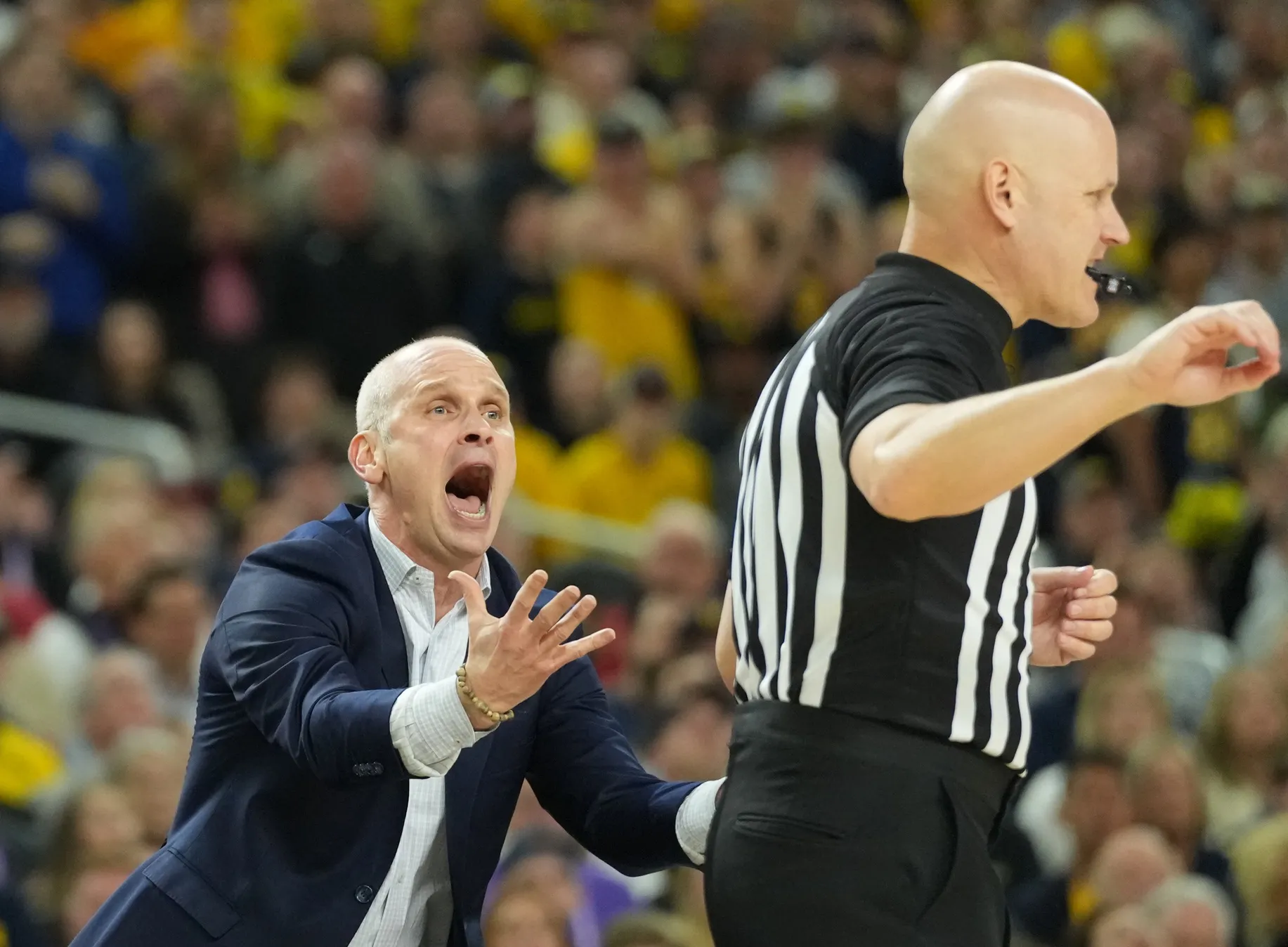 Dan Hurley Praises Officials After UConn Falls to Michigan in Title Game
