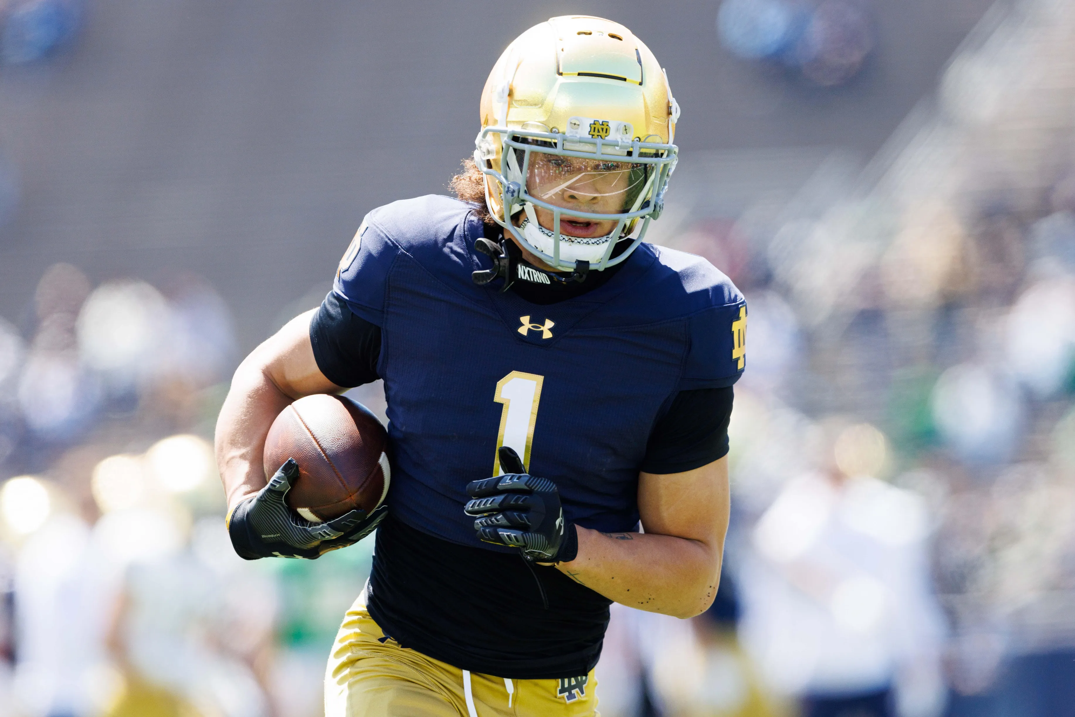 Notre Dame’s Jaden Greathouse Out with Hamstring Injury Ahead of Pittsburgh Game