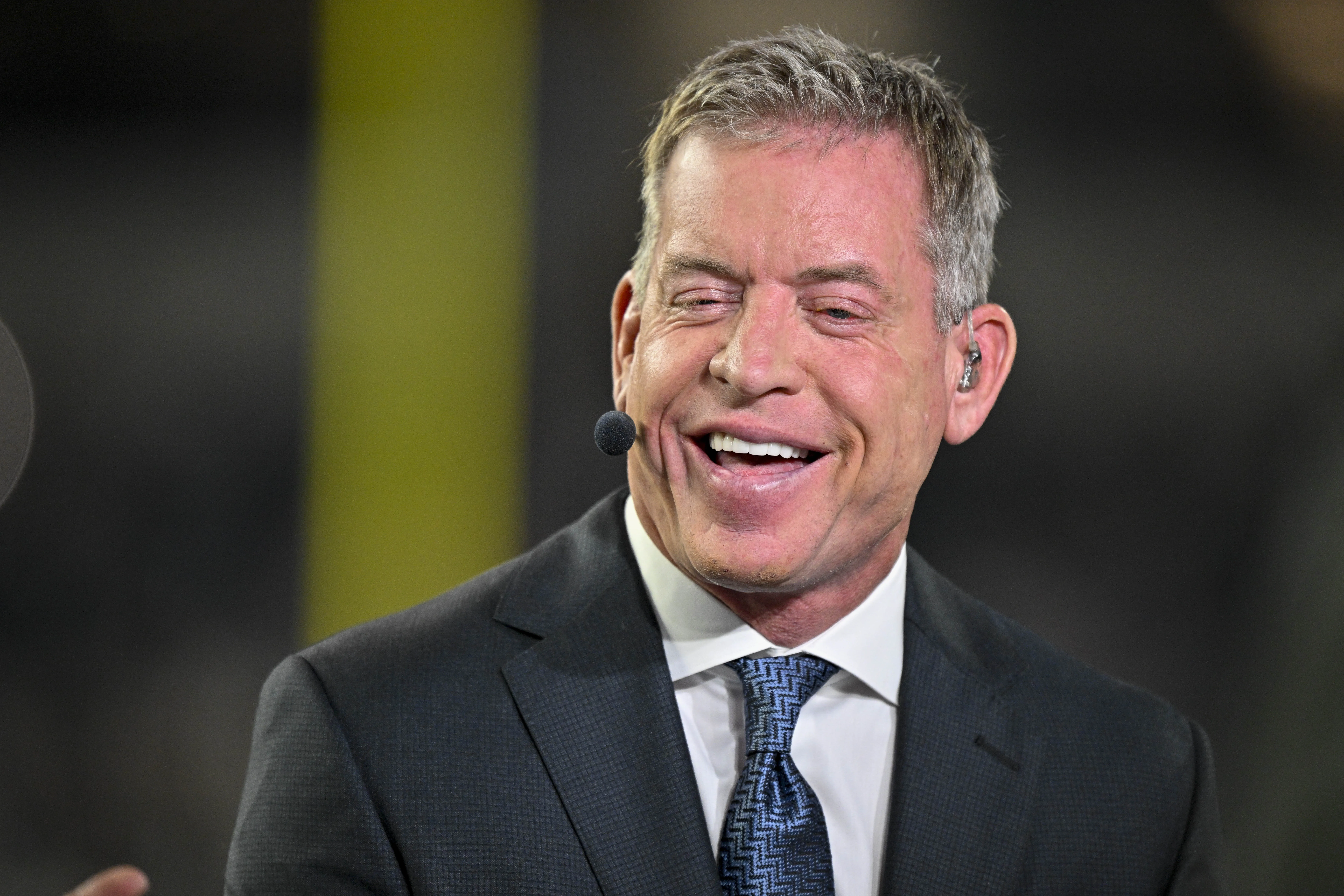 Travis Kelce and Troy Aikman revisit an unexpected halftime moment which almost landed Aikman in Philadelphia Eagles