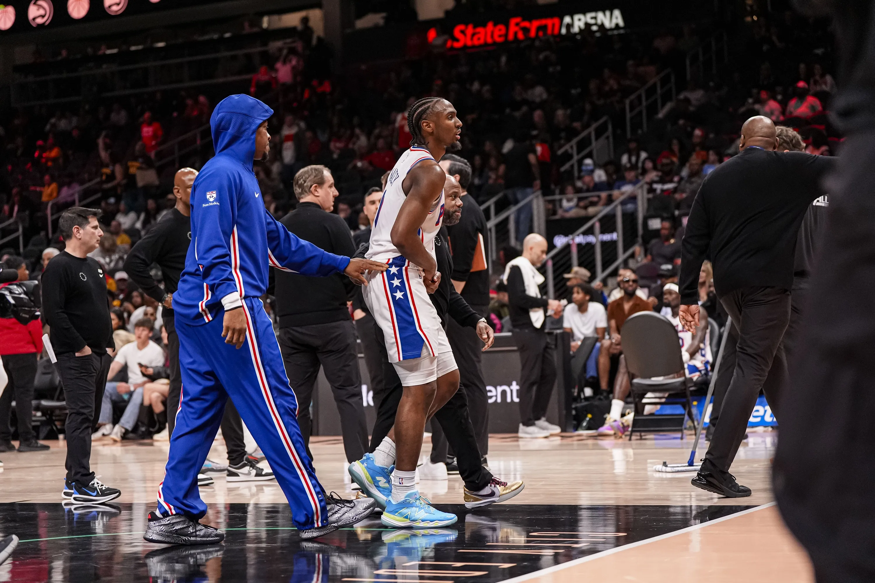Tyrese Maxey Injury Scare Clouds 76ers’ Loss to Hawks