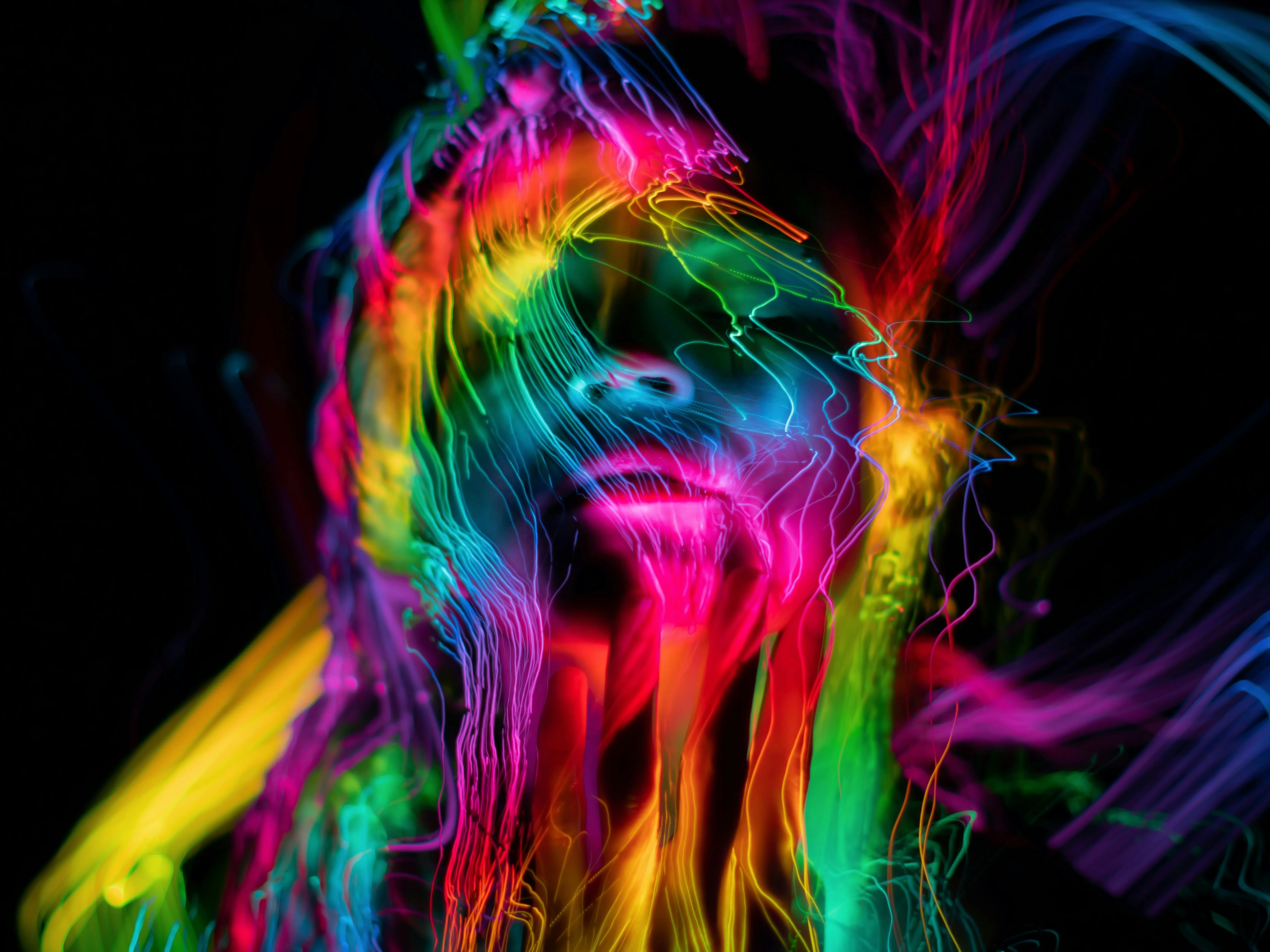Merlin Lightpainting on Pexels