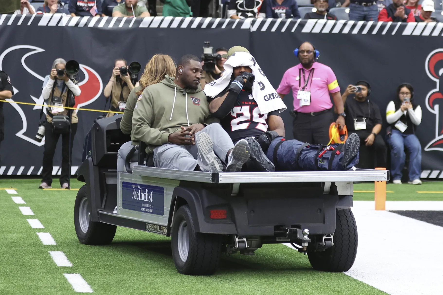 Texans Safety M.J. Stewart to Miss Rest of Season After Quad Injury