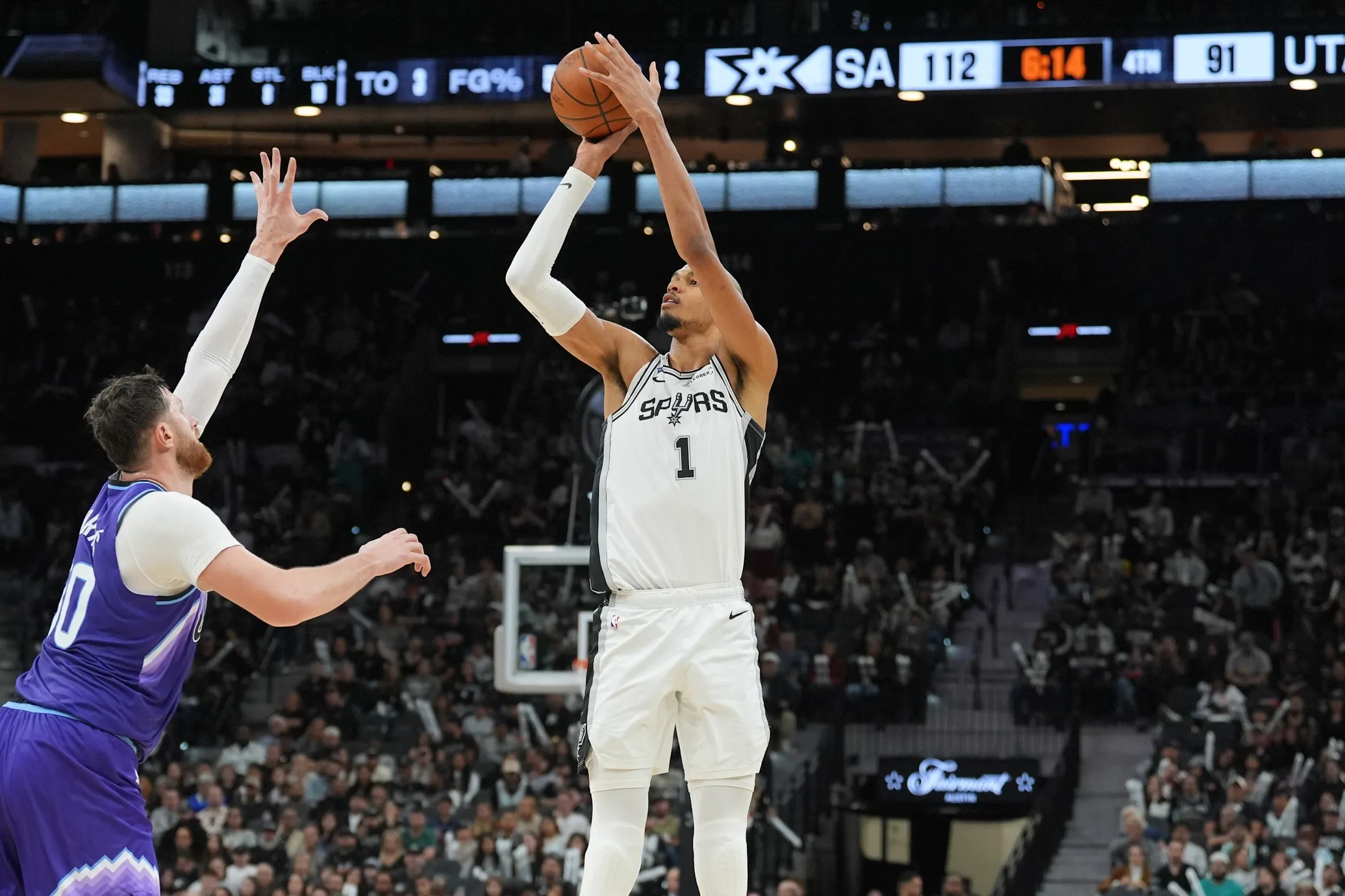 Wembanyama Shines in All-Star Starter Debut as Spurs Roll Past Jazz