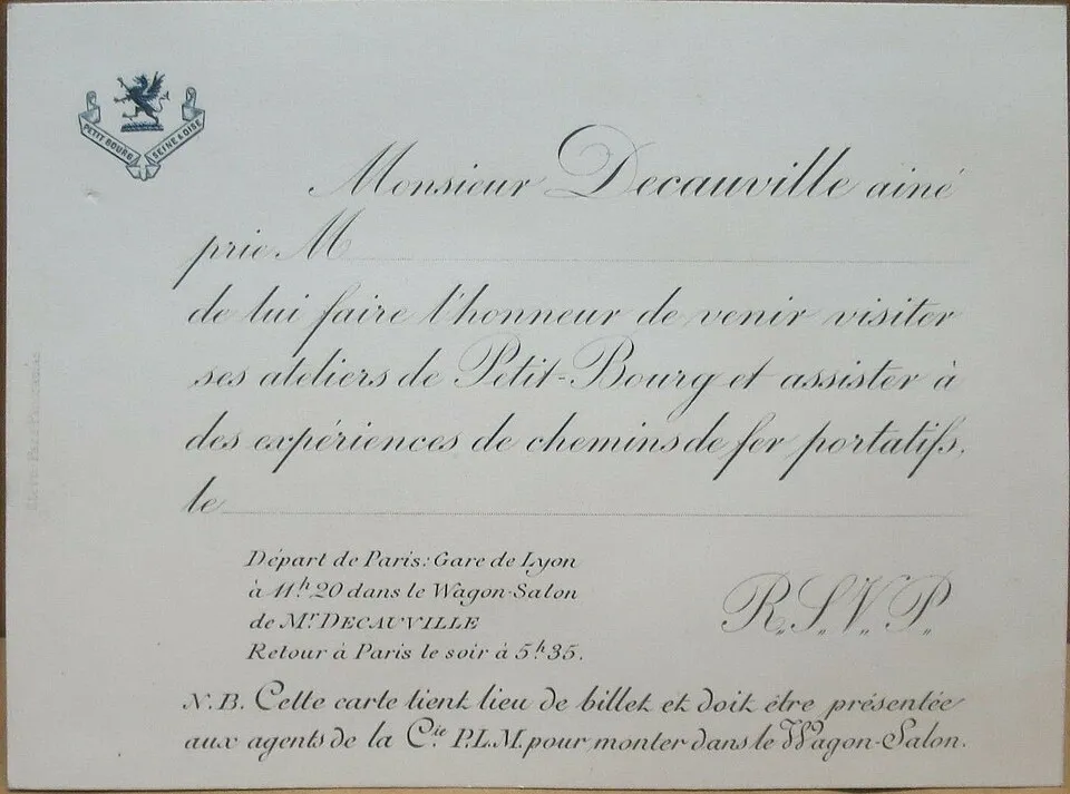 Monsieur Decauville aine on Wikicommons