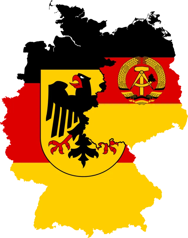 East Germany Flag Map - Fry1989  West Germany Flag Map - Fry1989 on Wikimedia Commons 