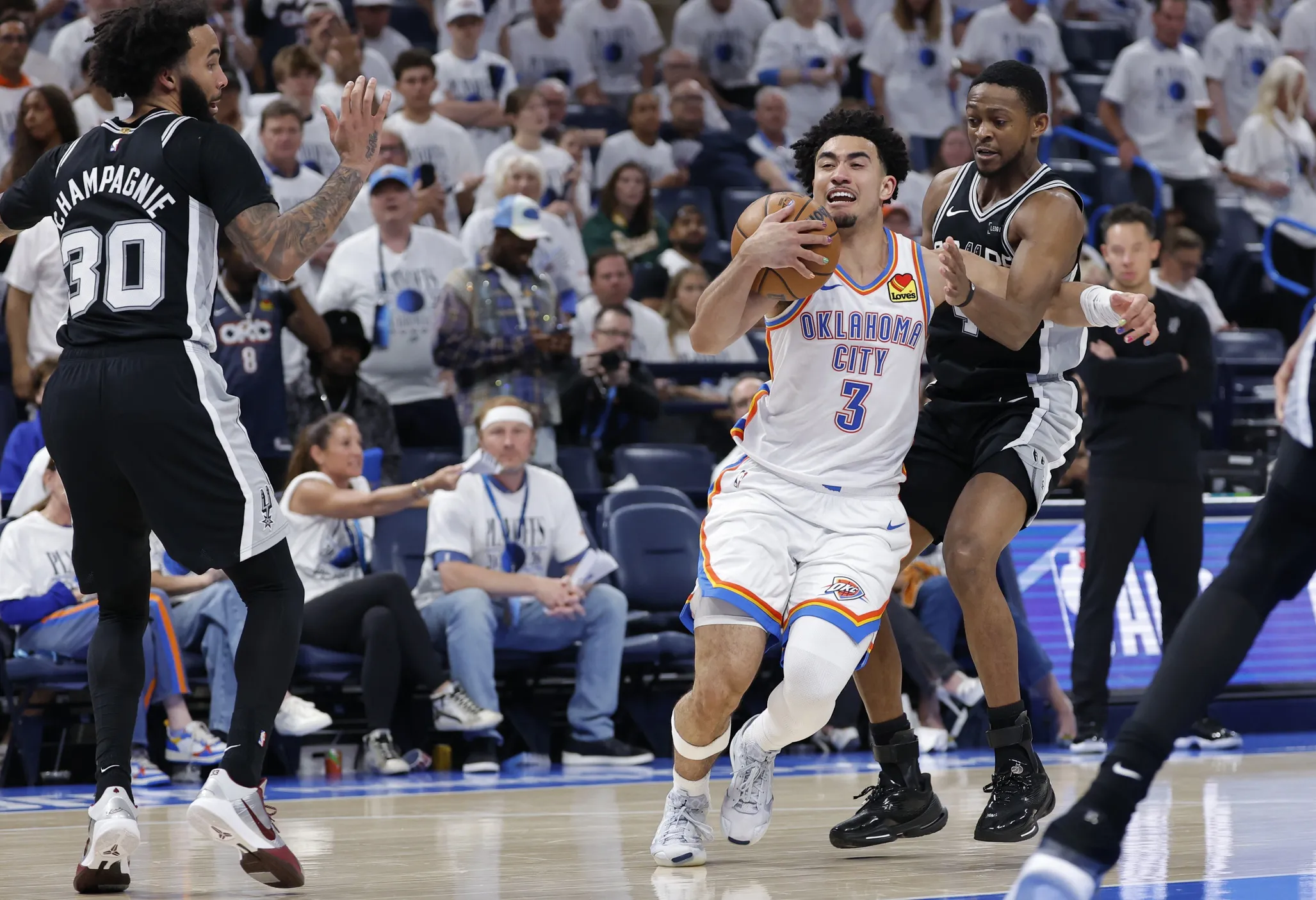 Julian Champagnie Calls Out Spurs’ Effort After Game 5 Loss to Thunder