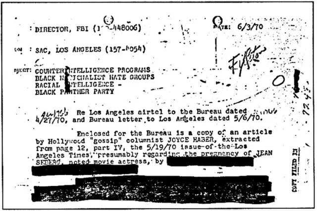 Exchange of information between FBI HQ and FBI Los Angelese