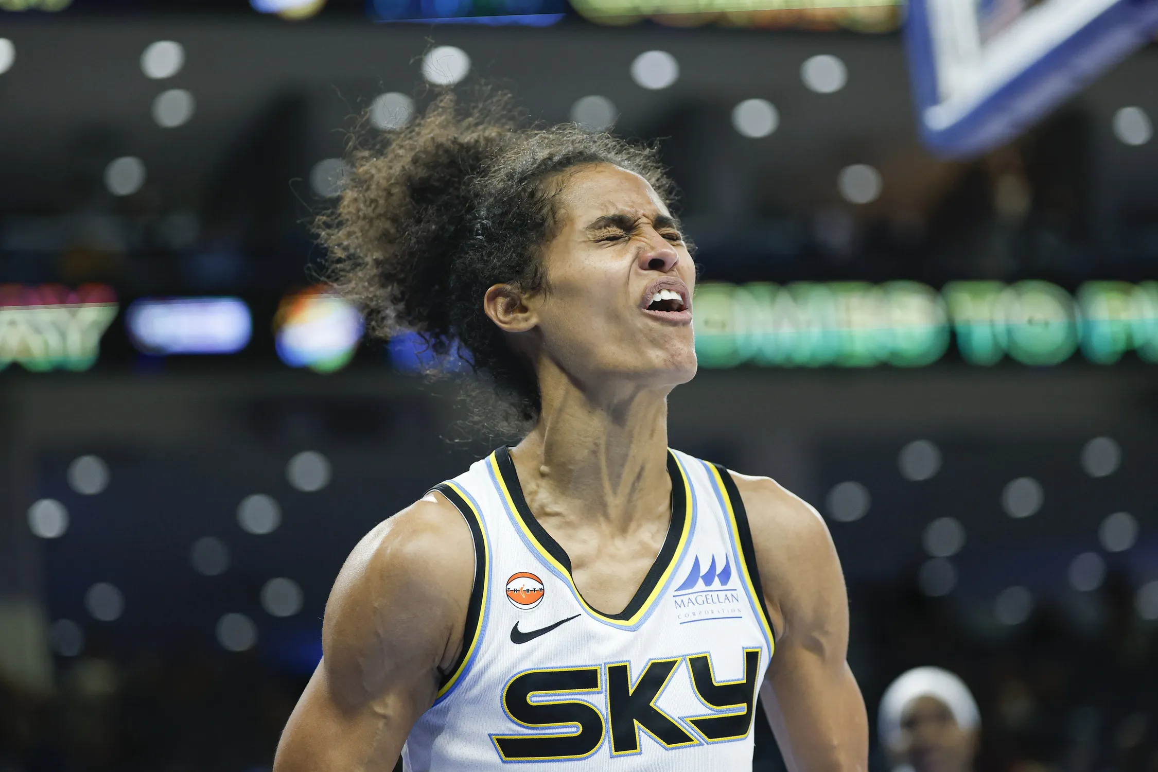 Skylar Diggins Pushes Back on Questions as Sky Struggle in Loss to Tempo