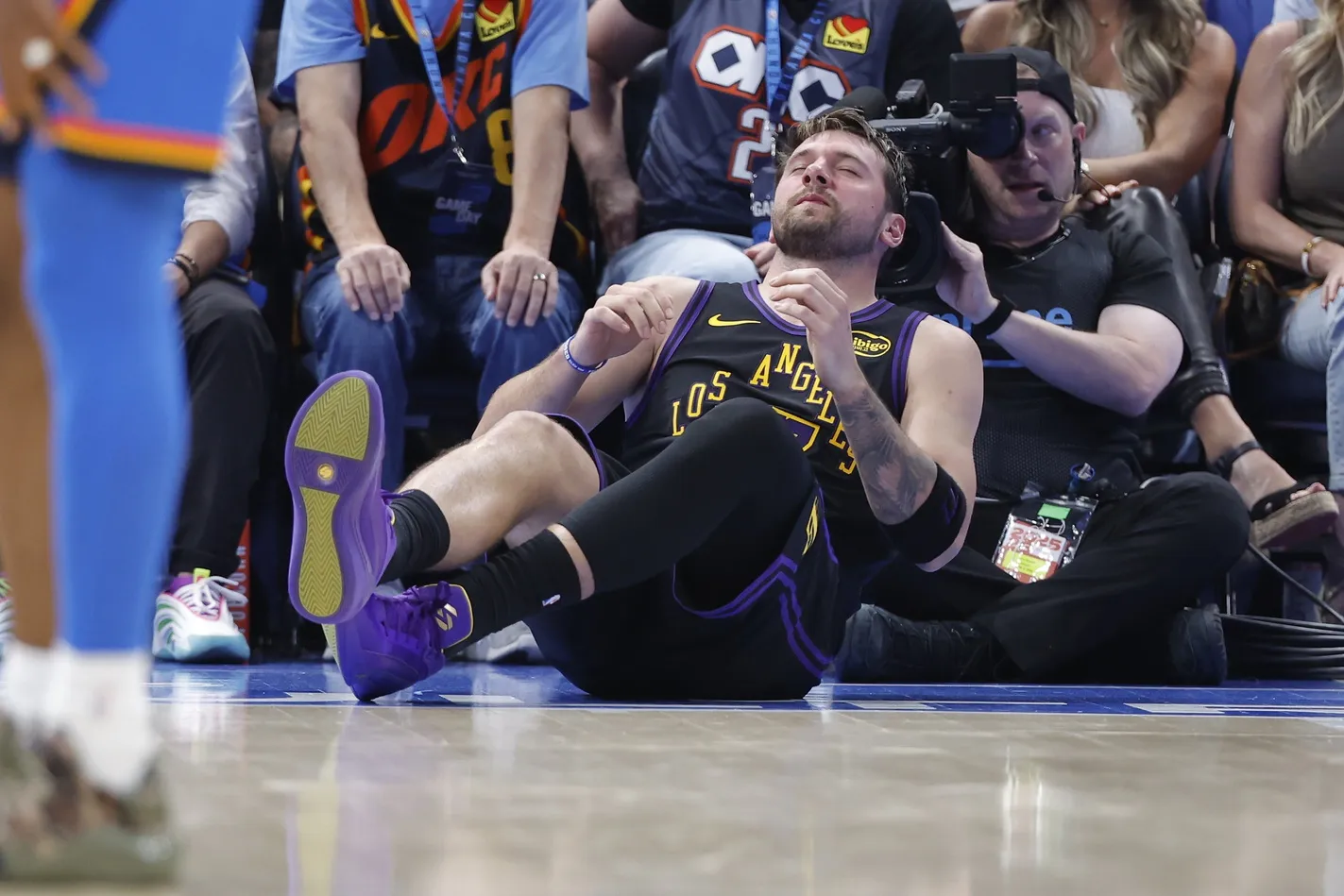 Luka Doncic Injury Scare Clouds Lakers’ Surge in Loss to Thunder