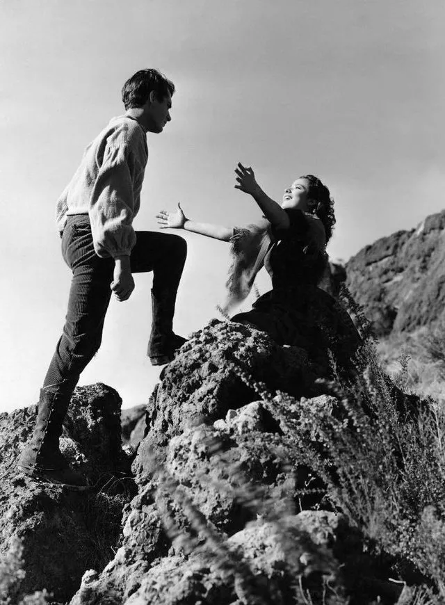 Promotional still from the 1939 film Wuthering Heights