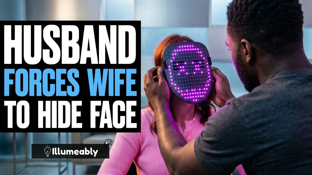 Husband Makes Wife Hide Her Face