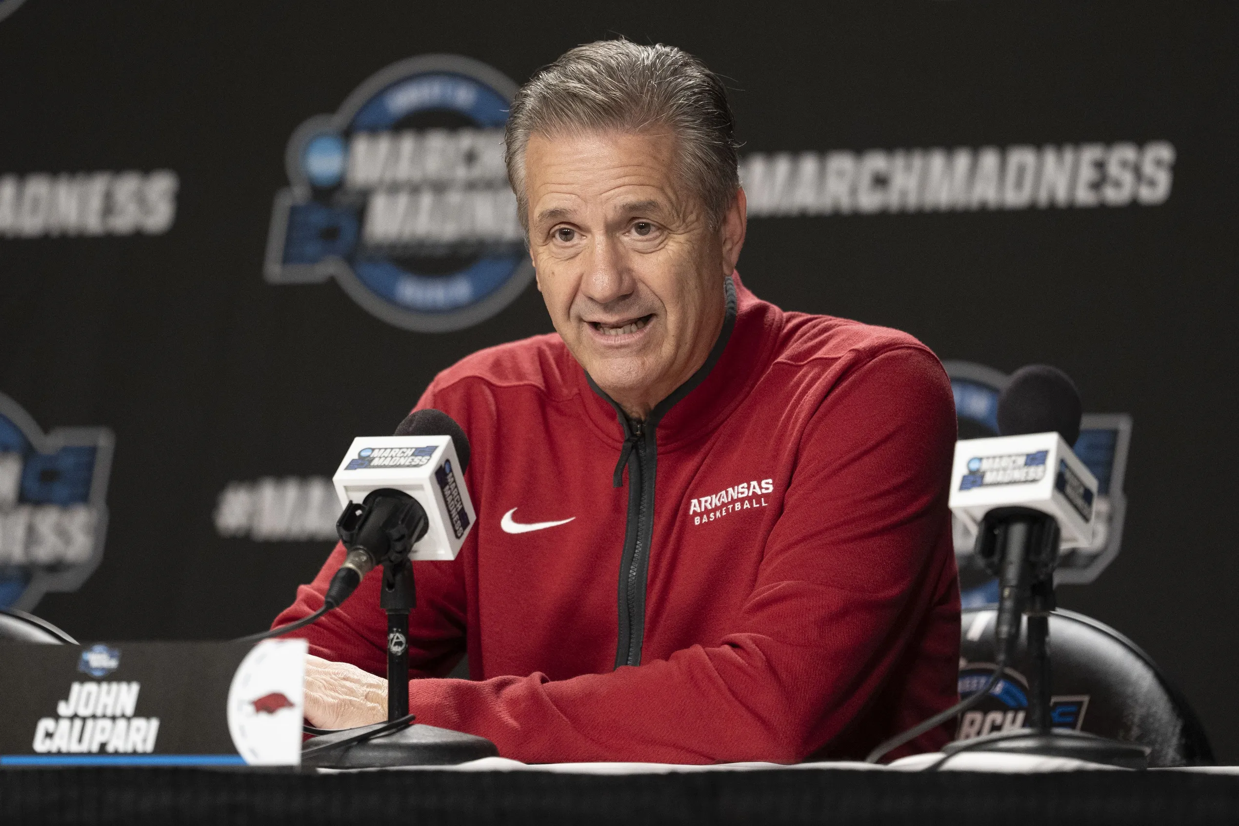 Arkansas Coach John Calipari Embraces Cheerleader Role as Sweet 16 Looms