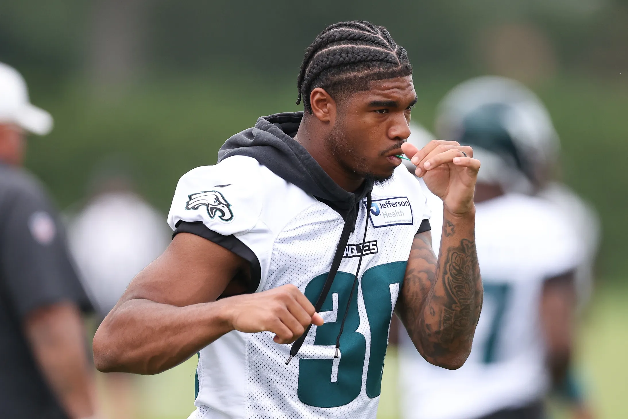 Jihaad Campbell Takes Over A.J. Brown’s No. 11 Jersey With Eagles