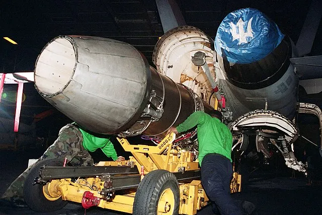 U.S. Navy Photo by Photographer’s Mate 2nd Class Jeremy Hall. on wikimedia