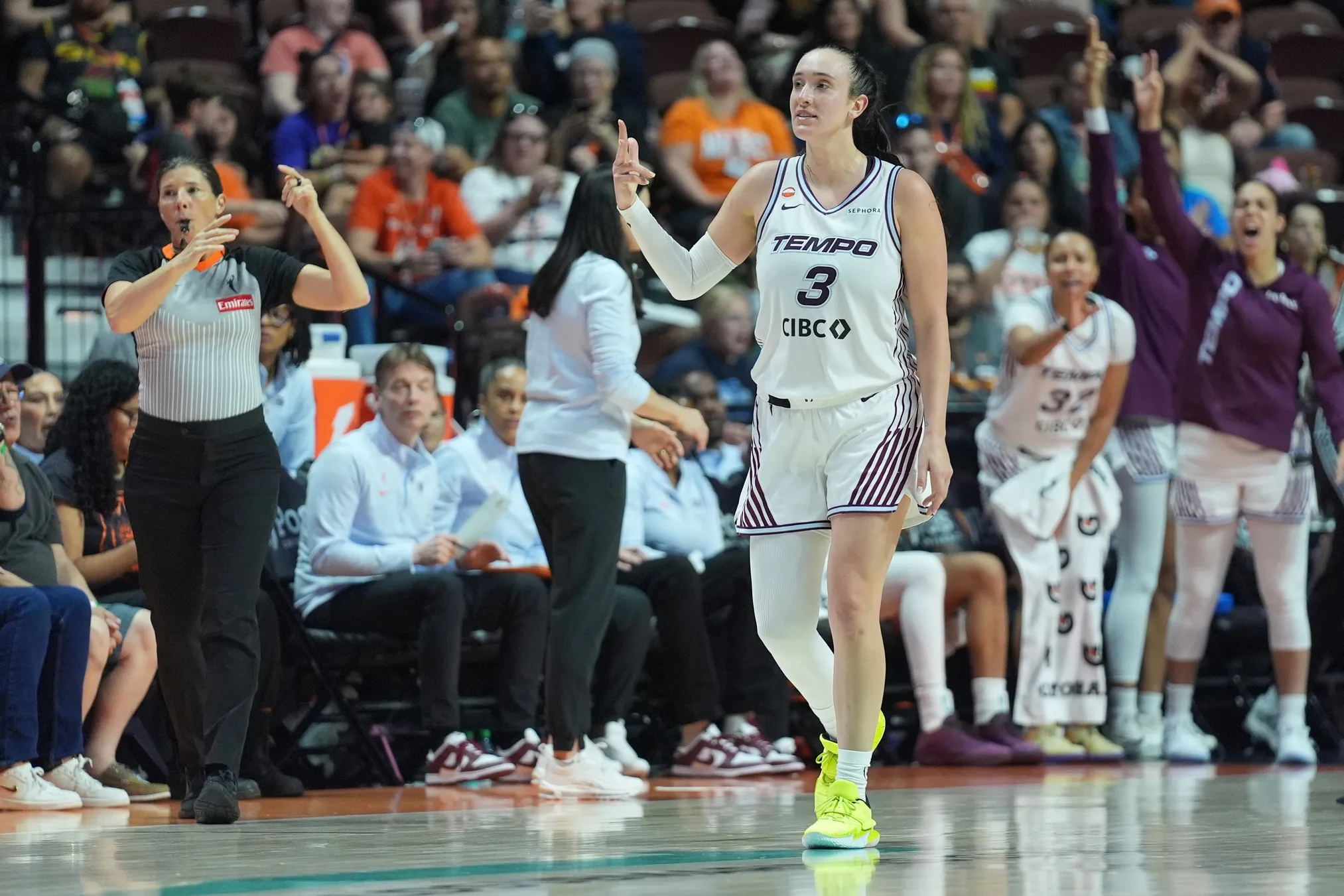 Marina Mabrey Sets WNBA Record With Nine Threes in Tempo’s Comeback Victory