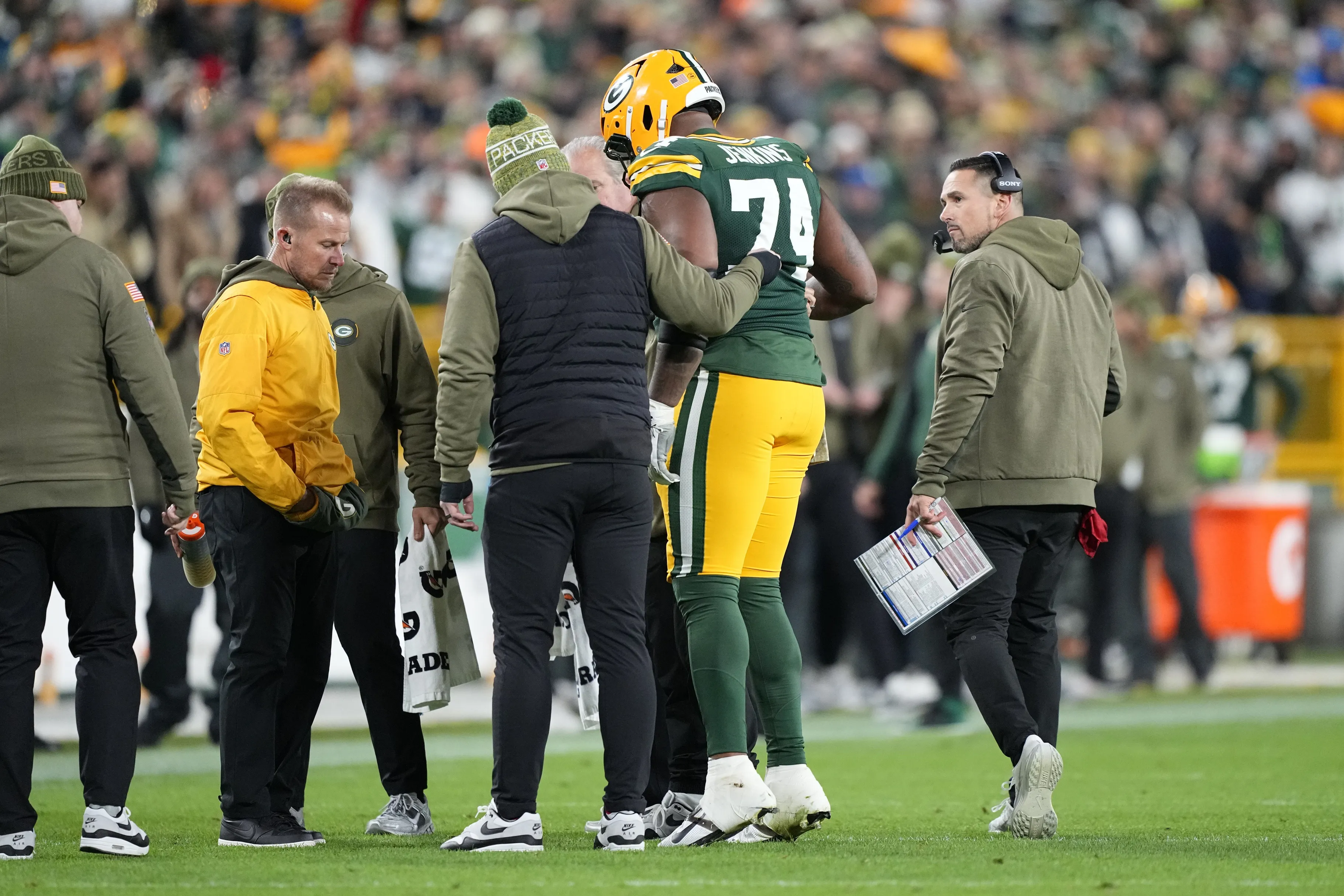 Packers Lose Elgton Jenkins for the Season After Leg Fracture in Monday Night Loss