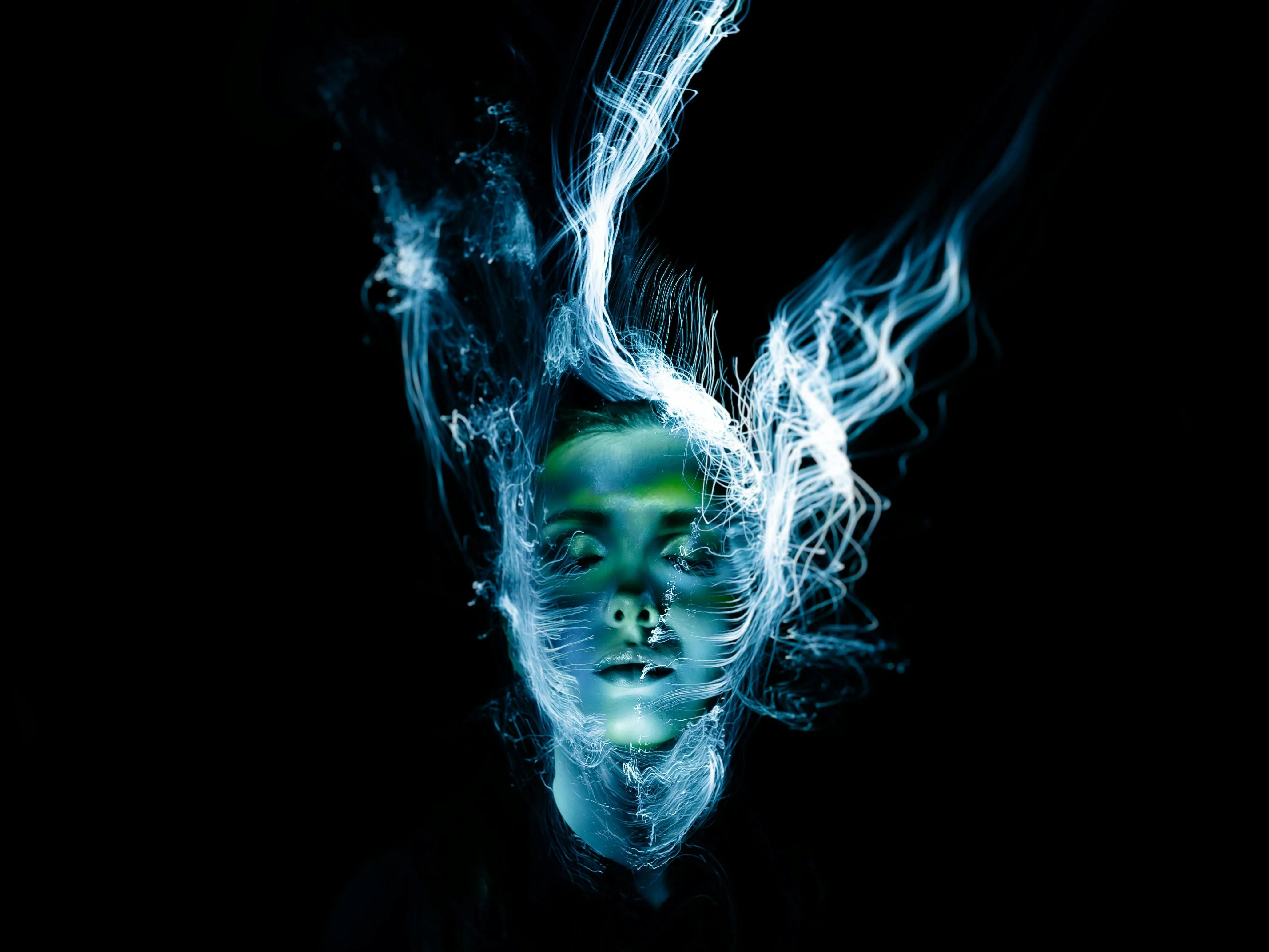 Merlin Lightpainting on Pexels