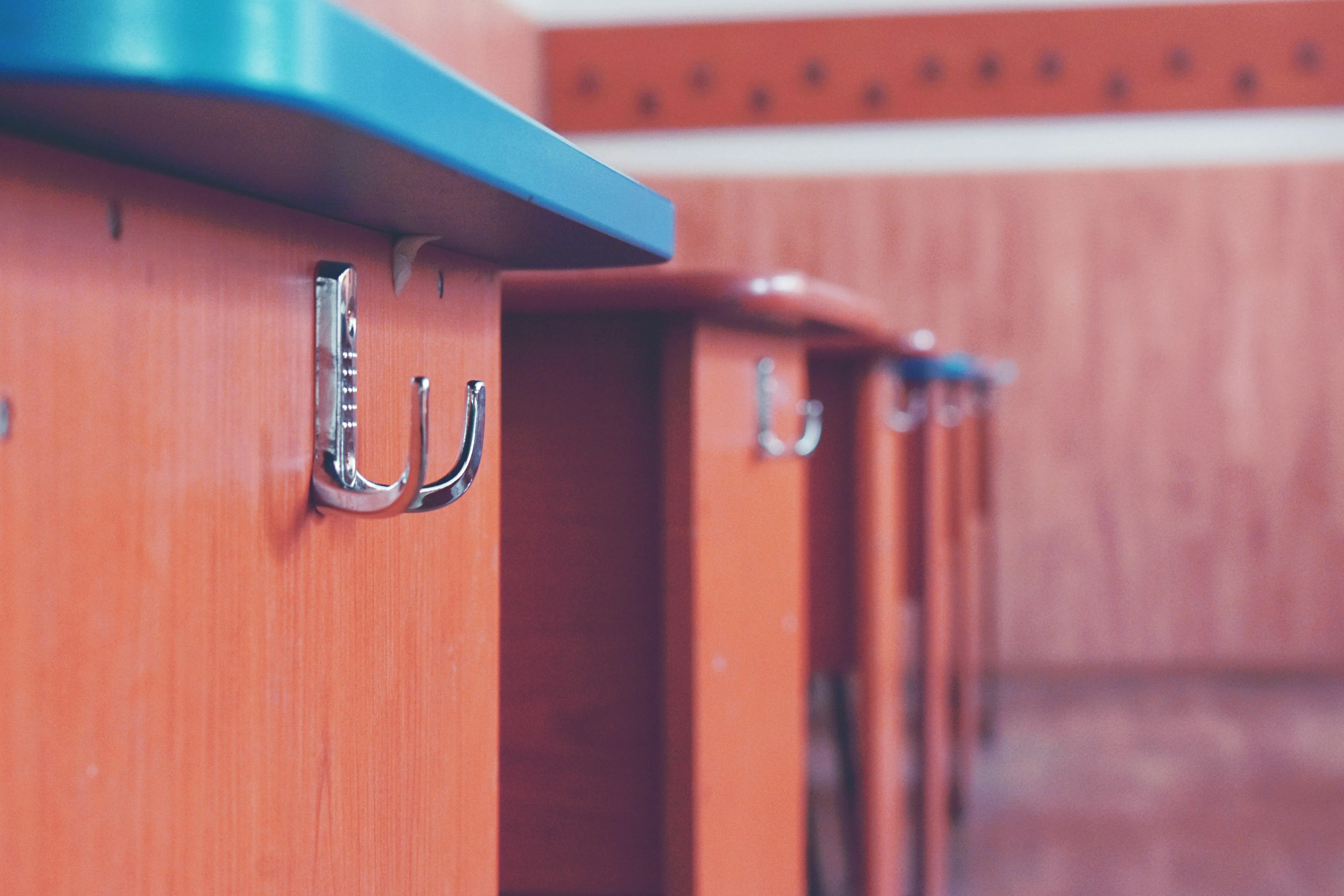 Close up of a school desk surface