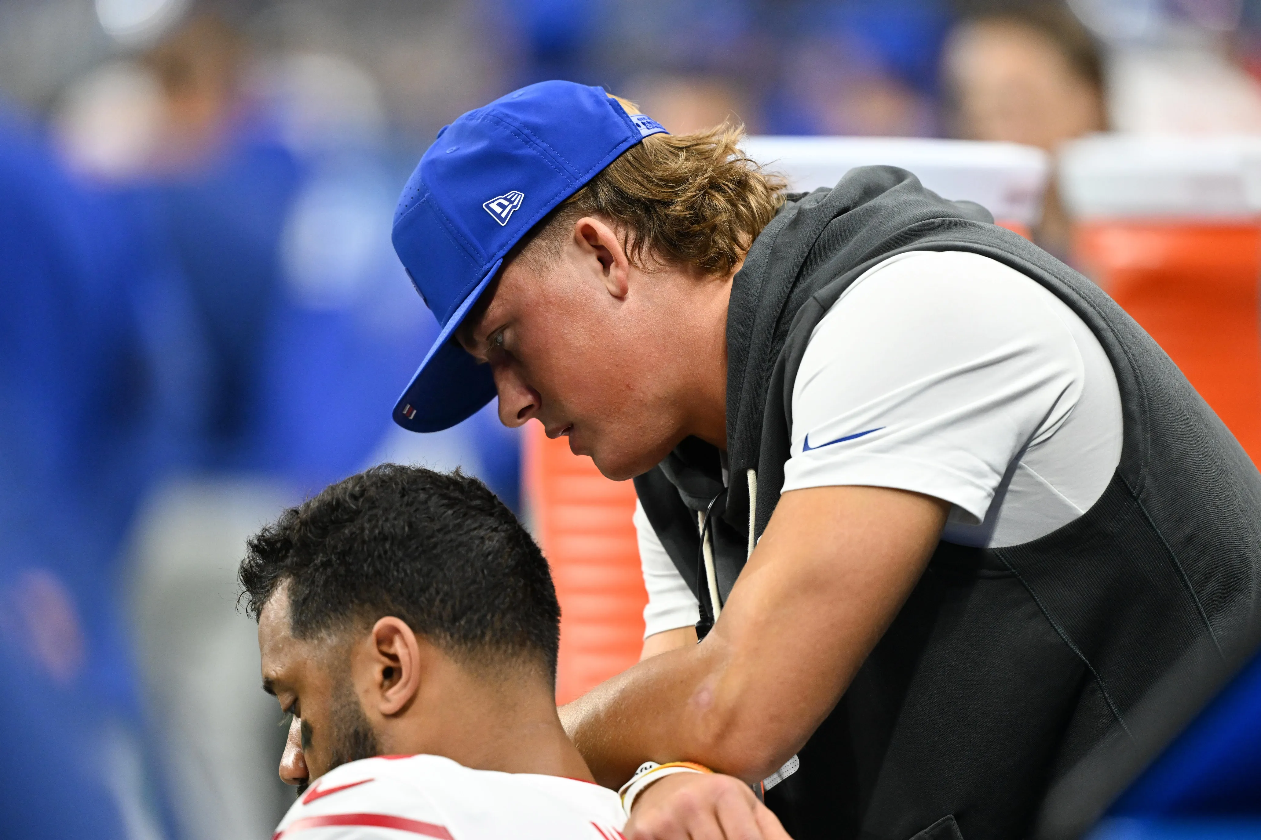 Giants Rookie Jaxson Dart Set to Return from Concussion for Monday Night Test vs. Patriots