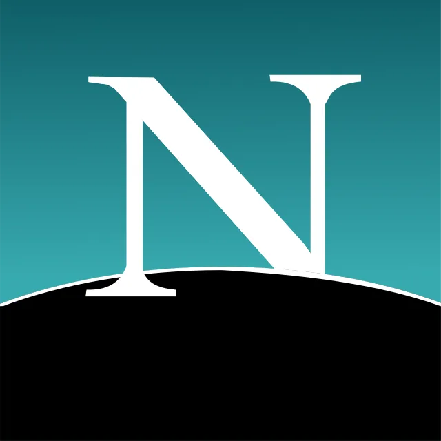 Netscape Communications Corp. (original icon). Gabriel dos Santos (SVG version) on Wikimedia