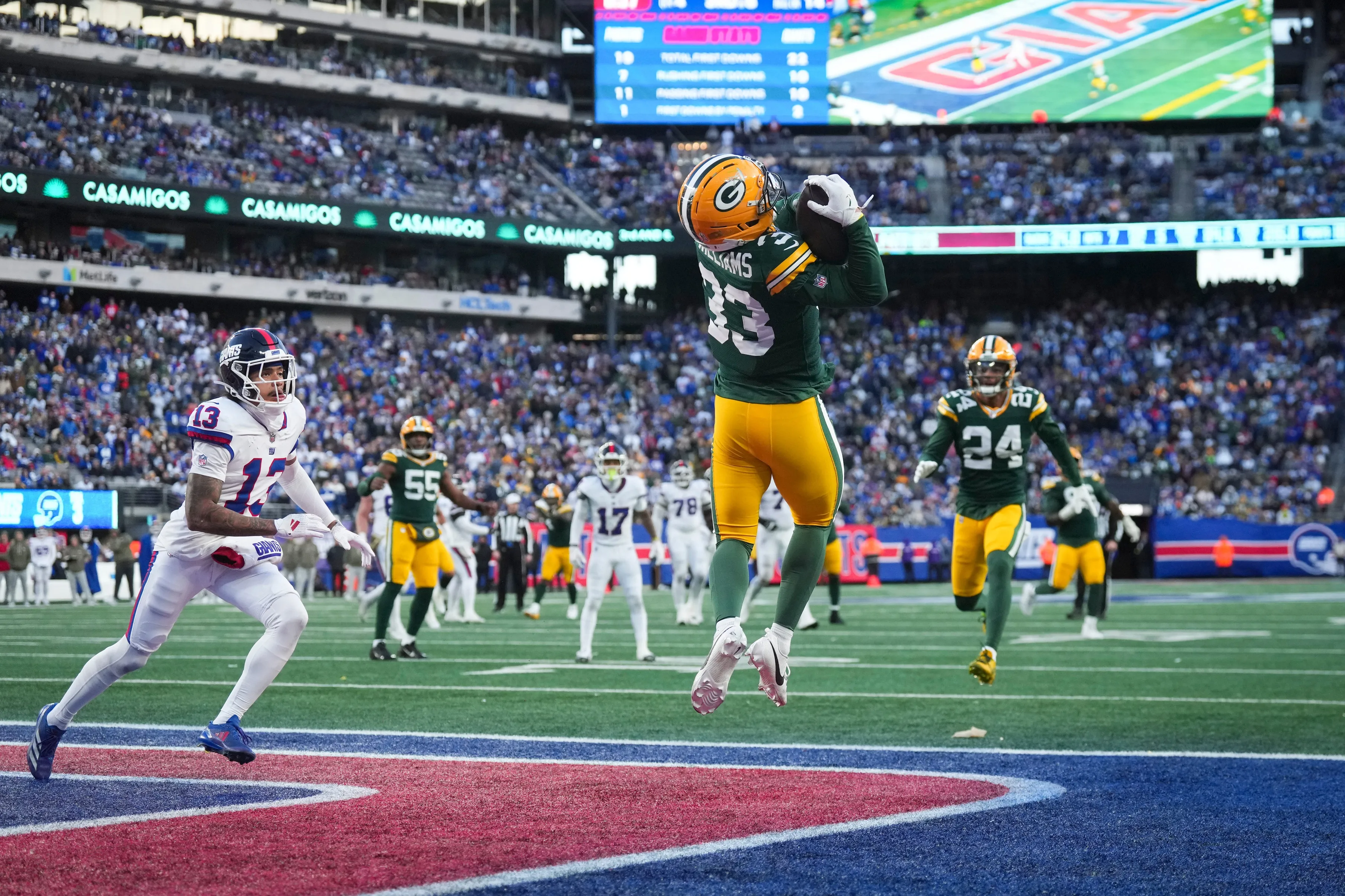 Packers Survive Late Scare as Evan Williams’ Interception Seals Win Over Giants
