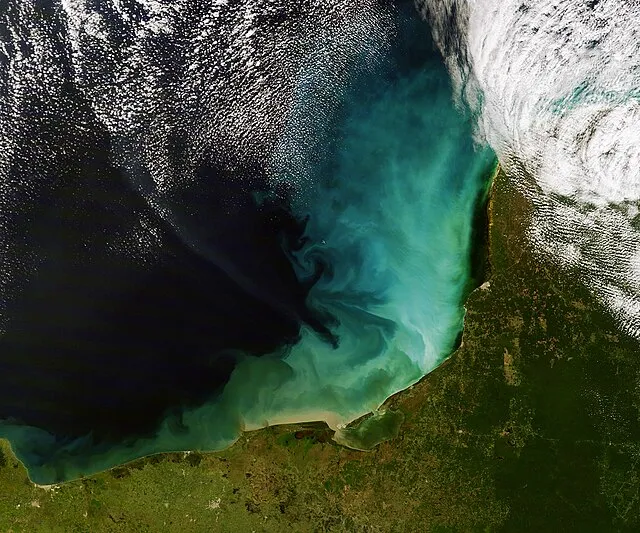 NASA image courtesy the MODIS Rapid Response Team at NASA GSFC. on wikimedia