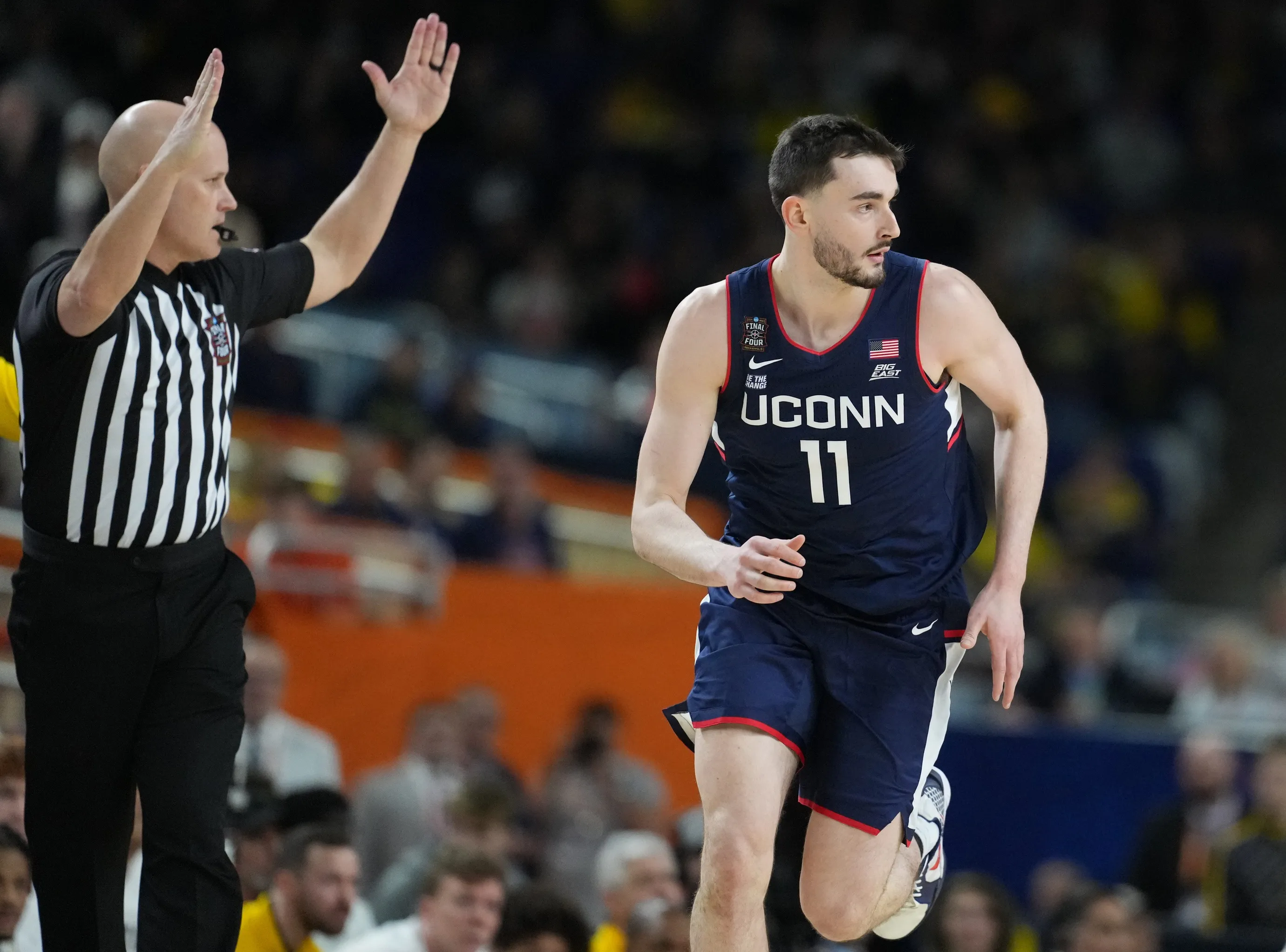 Alex Karaban’s UConn Career Ends in National Title Loss to Michigan