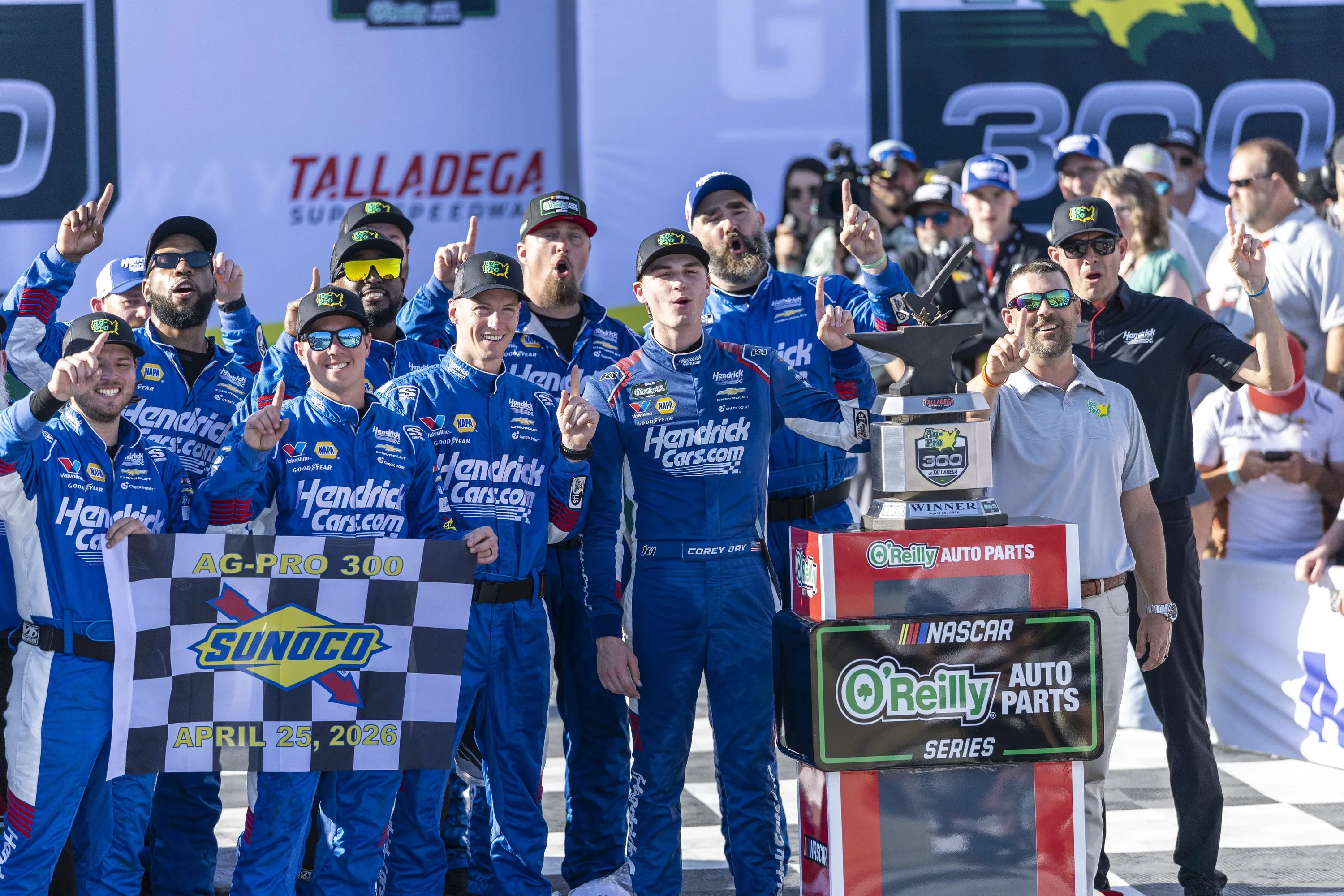 'Good charm for me,' Corey Day hints at extending working relationship with Jason Kelce after Talladega win