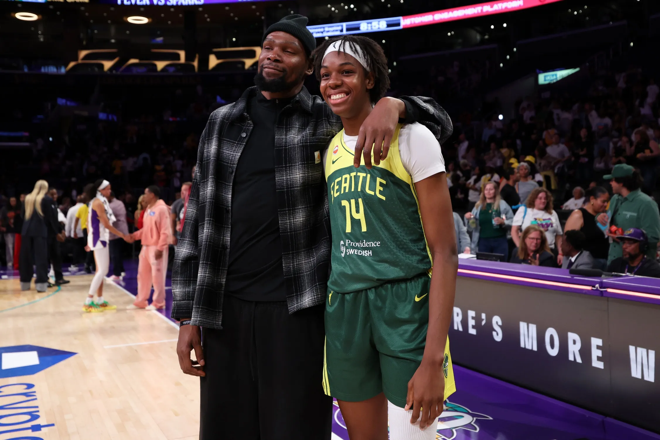 Kevin Durant Helps Storm Star Dominique Malonga Refine Signature Mid-Range Shot