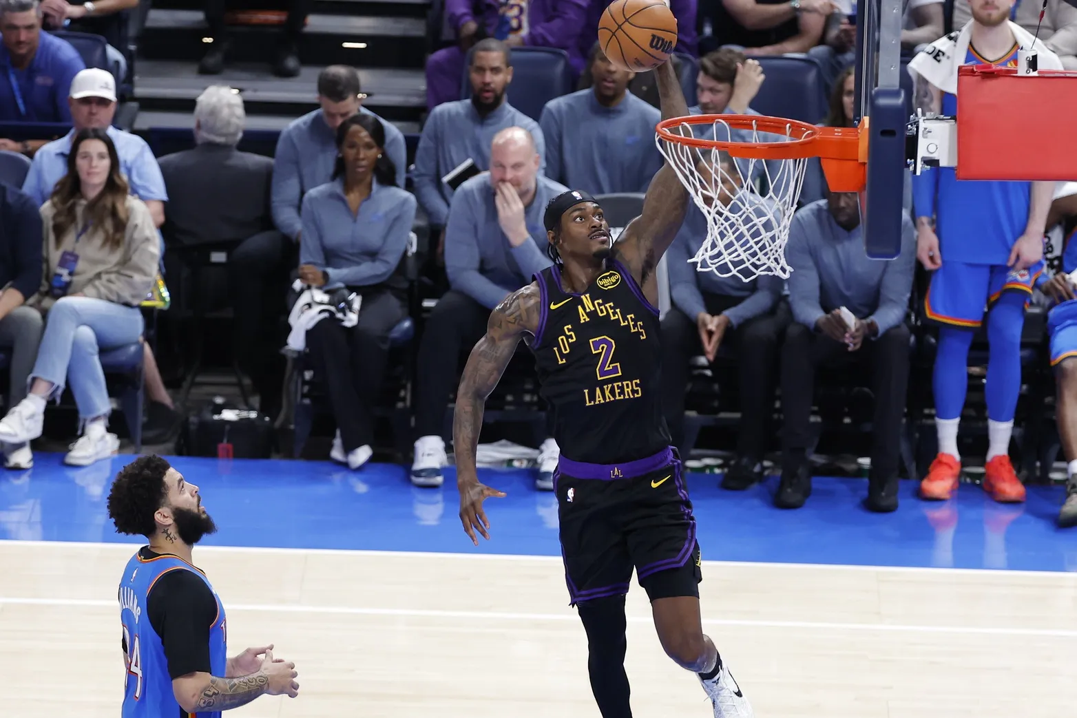 Jarred Vanderbilt’s Frustration Boils Over in Lakers’ Loss to Thunder