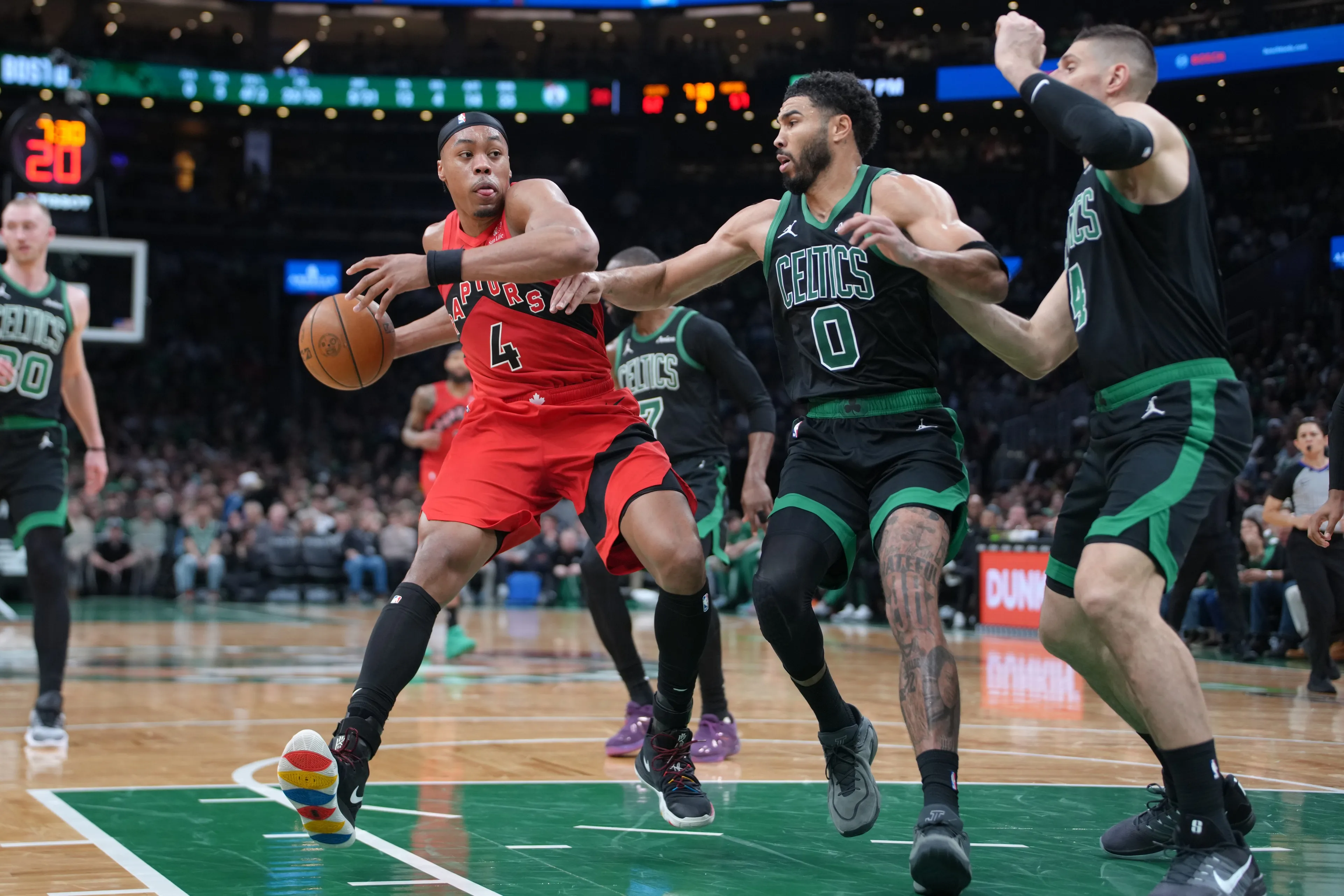 Vucevic Returns, Begins Building Chemistry With Tatum Before Celtics’ Playoffs