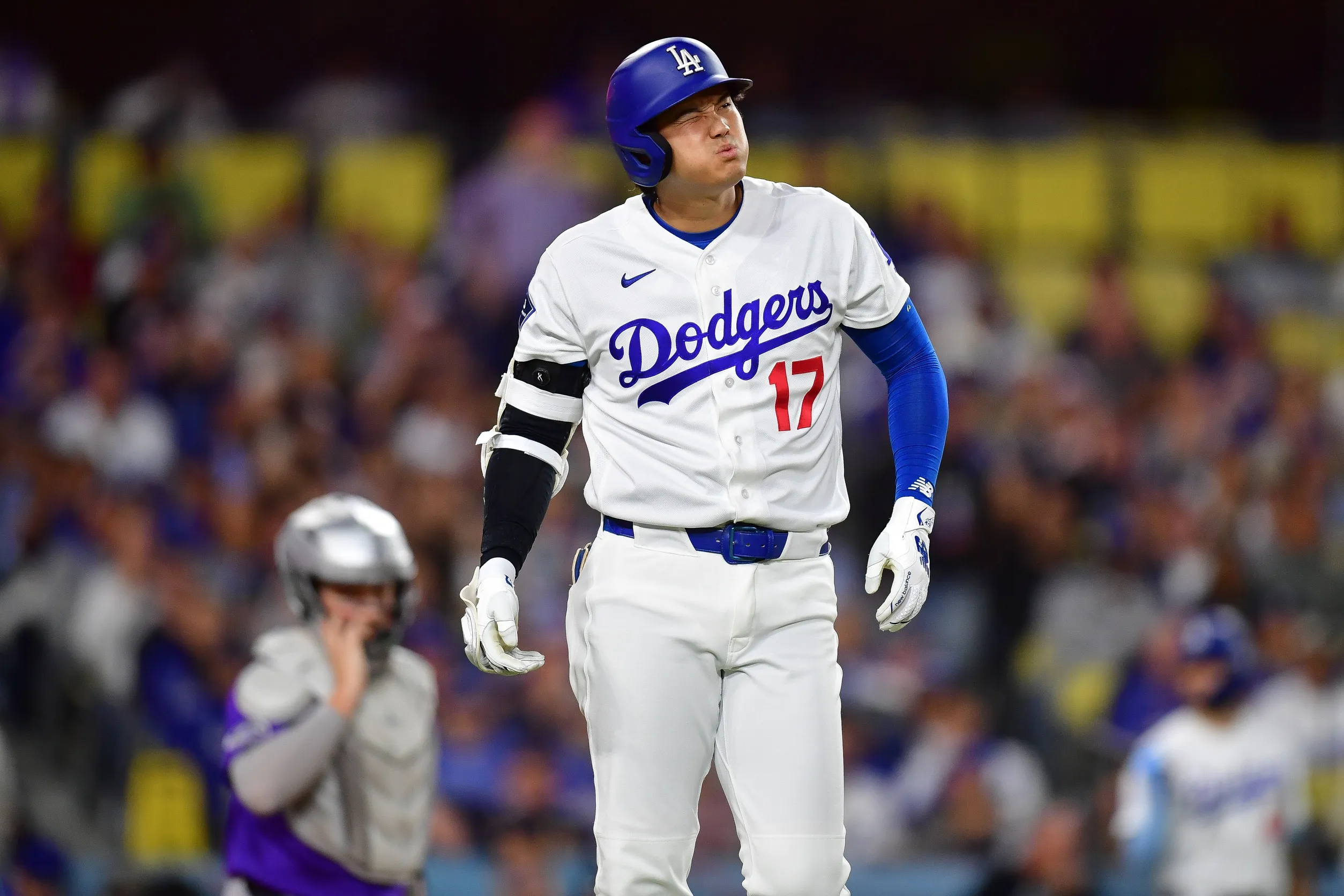 Shohei Ohtani Hit on Hand Ahead of Scheduled Start vs. Rockies