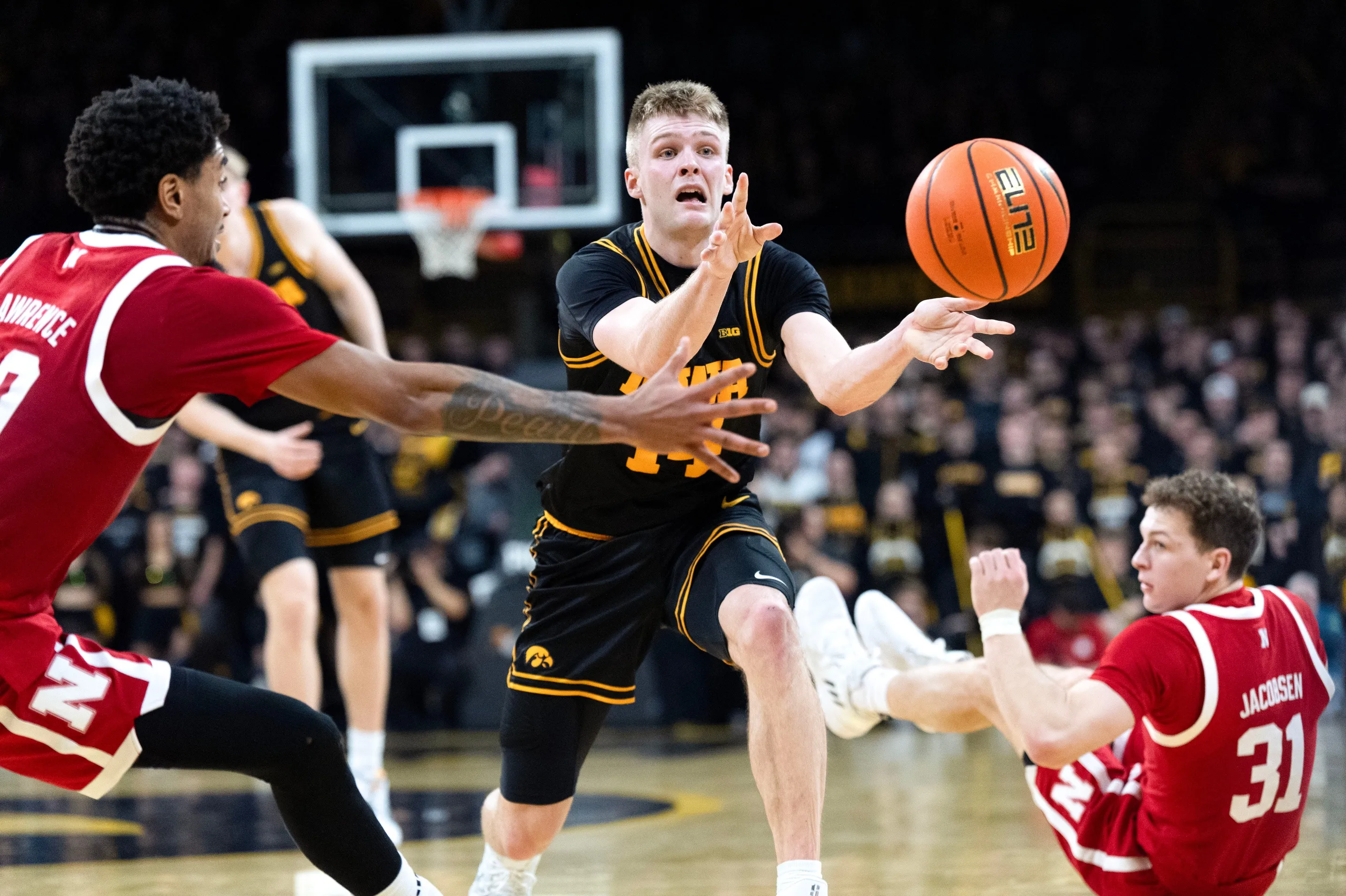 Bennett Stirtz Powers Iowa to Shock Win Over No. 9 Nebraska