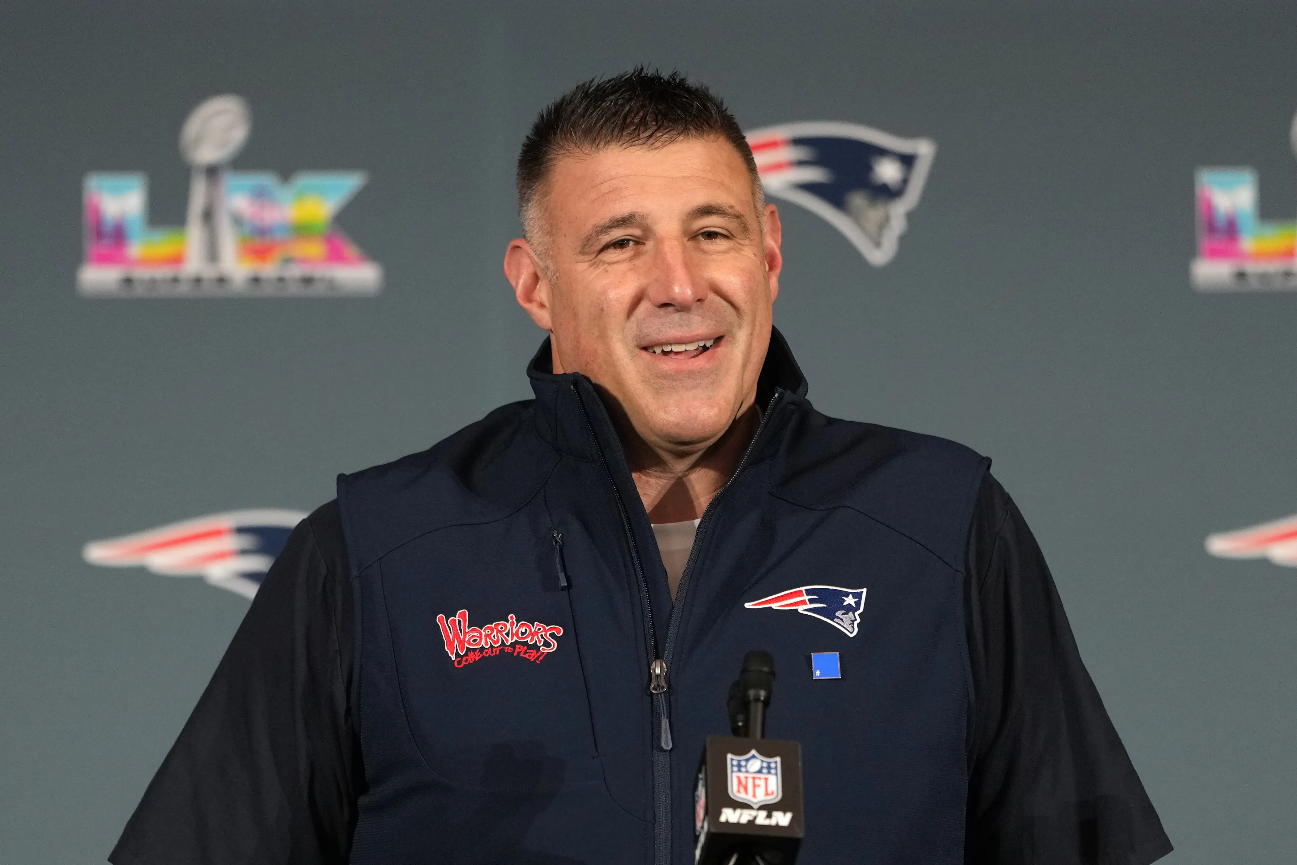 Why Mike Vrabel Is Blasting Bad Bunny at Patriots Practice