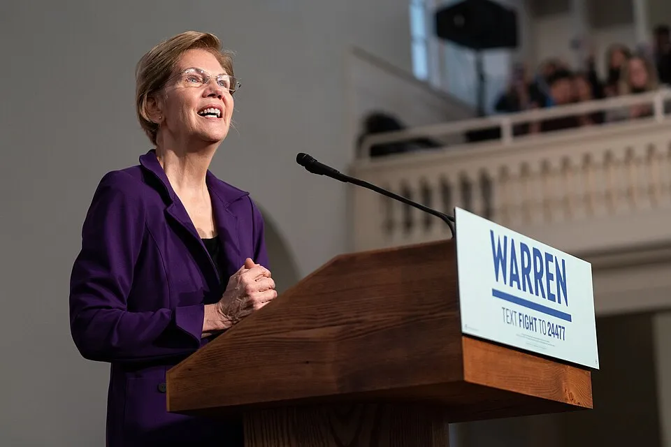 Elizabeth Warren on Wikicommons