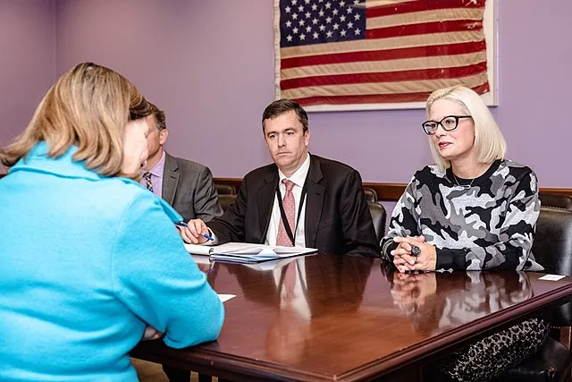 United States Senate - Office of Kyrsten Sinema on wikimedia