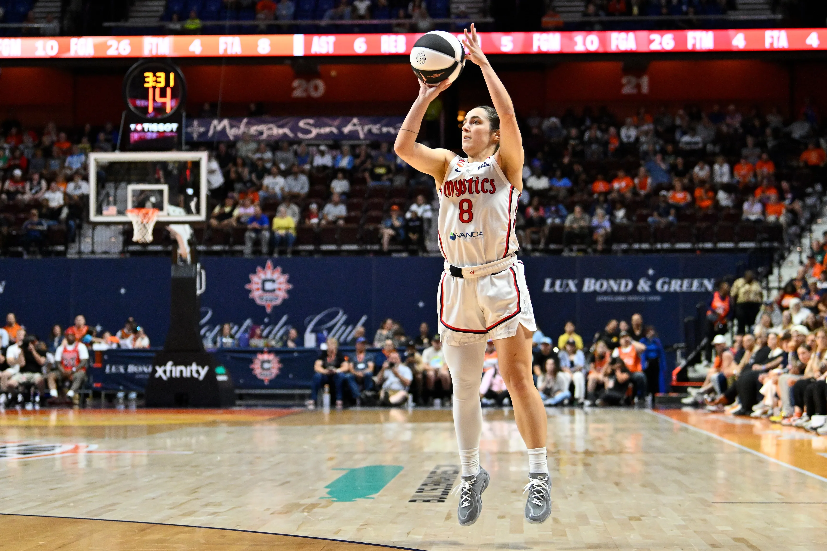 Georgia Amoore Earns Kiki Iriafen’s Praise After Mystics Upset Liberty