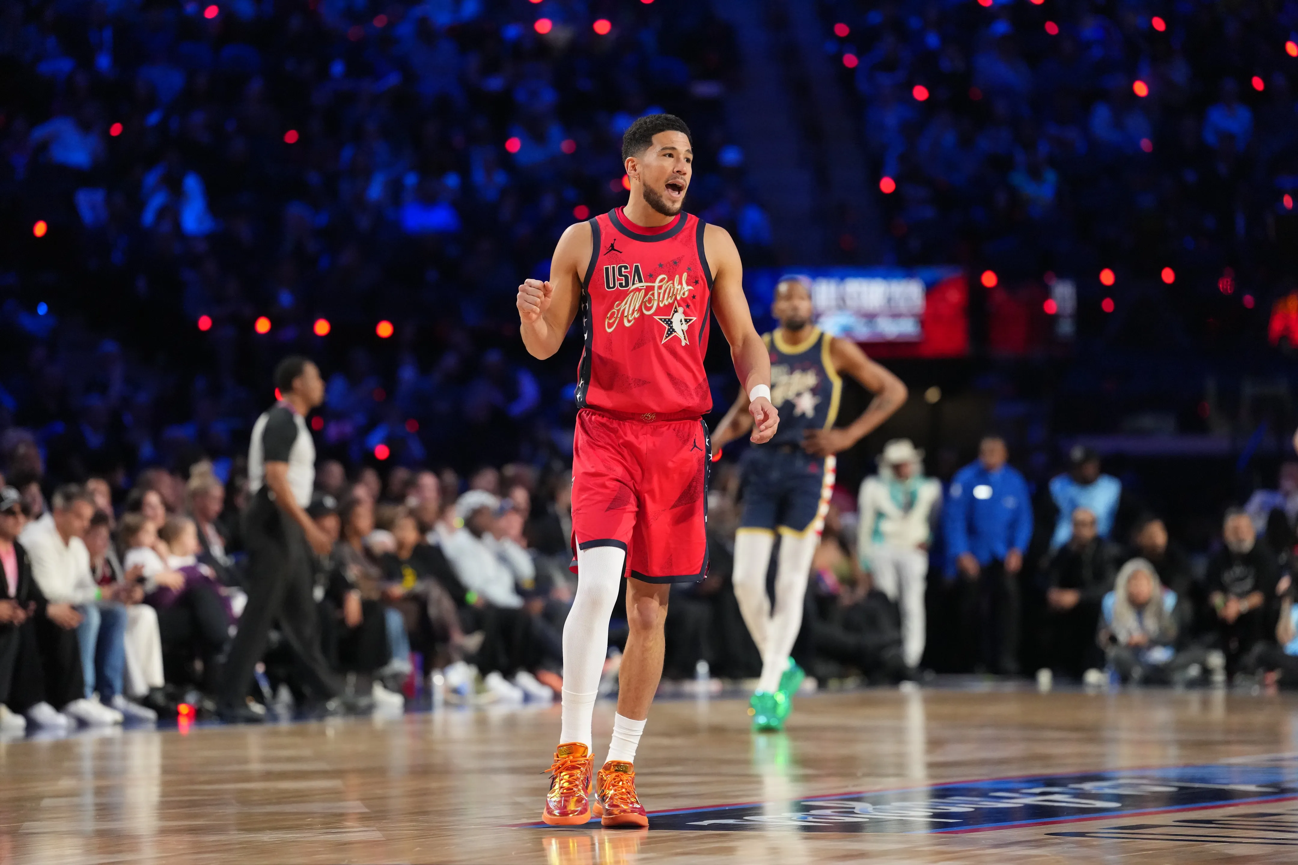 Devin Booker’s All-Star Weekend Includes Title Win — and a Courtside Save