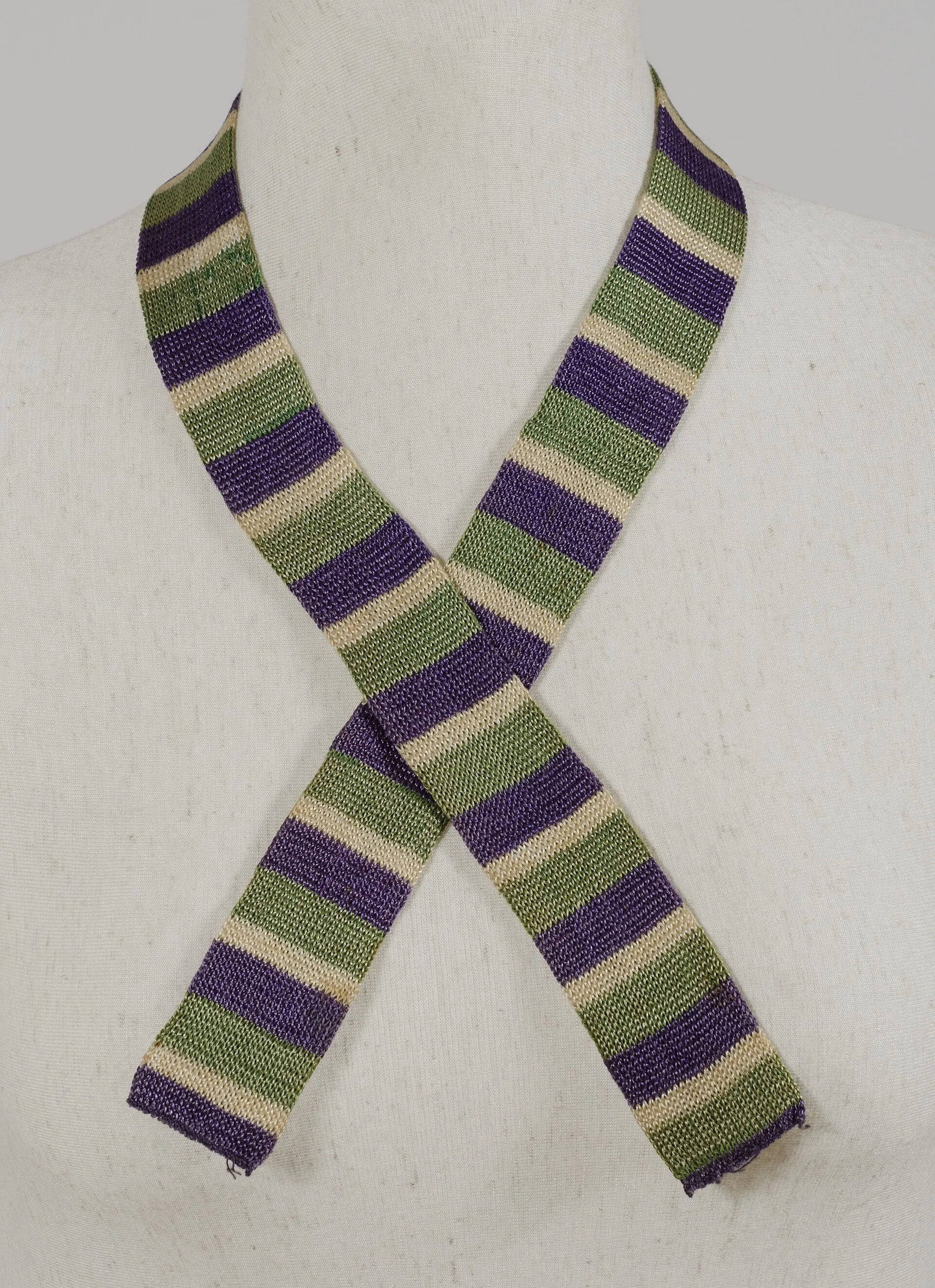 photo of a knitted tie